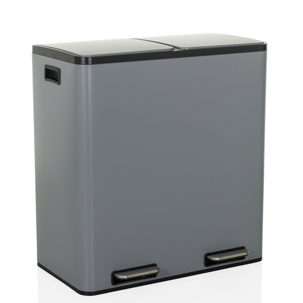 hjh OFFICE Mülleimer Clean 13 Stahlblech | 04064323038504