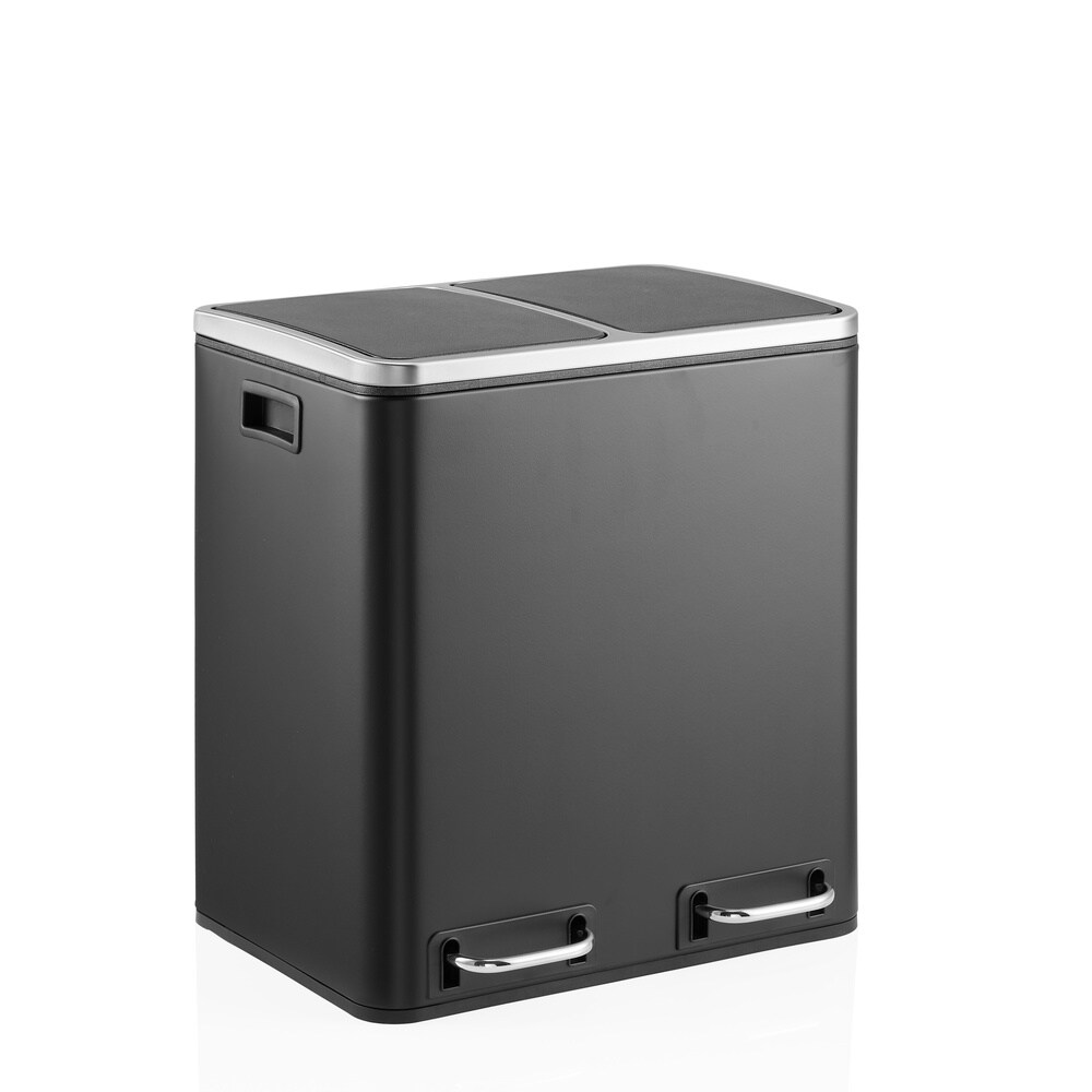 hjh OFFICE Mülleimer Clean 9 Stahlblech | 04064323108665