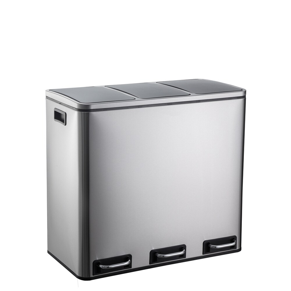 hjh OFFICE Mülleimer Clean 9 Stahlblech | 04064323108719