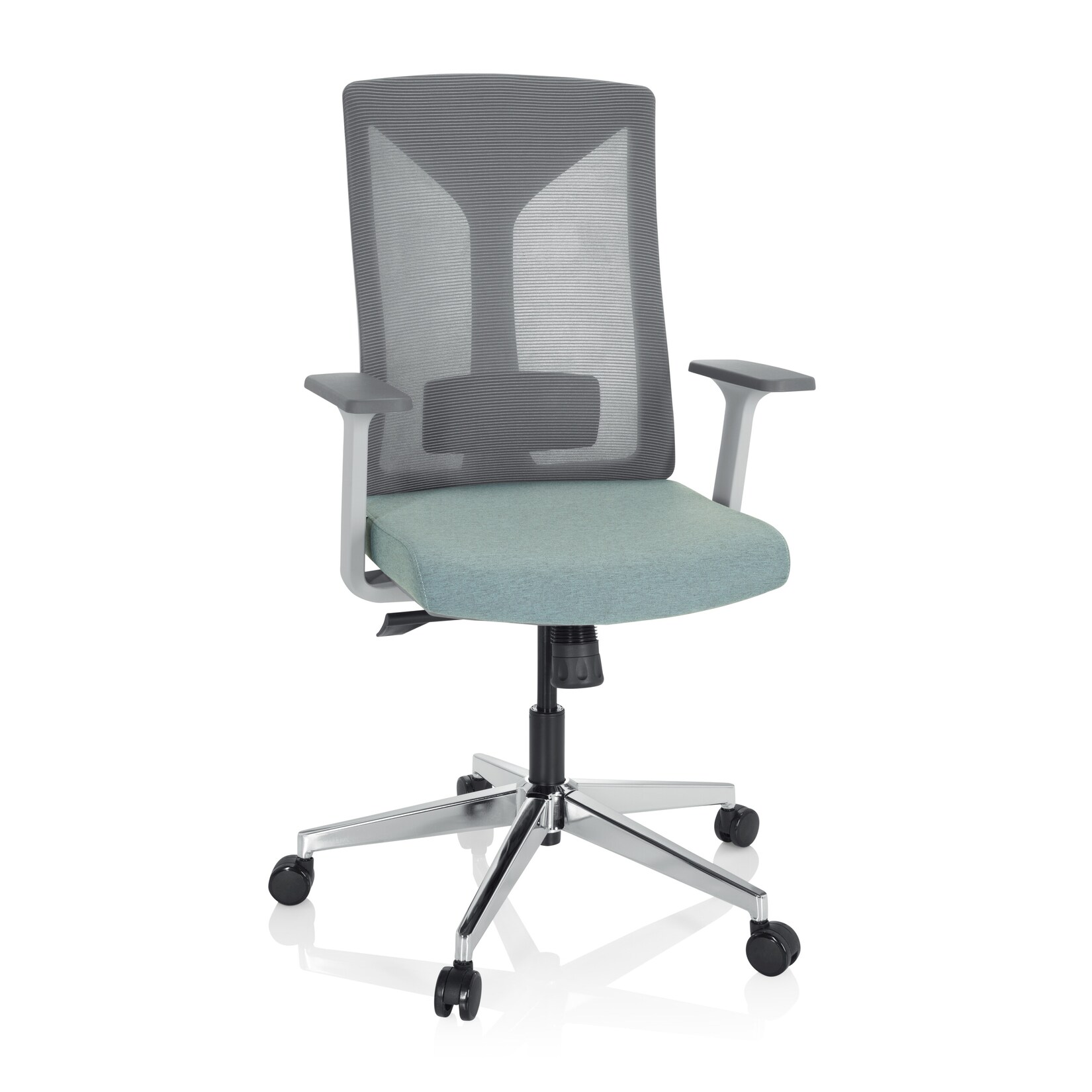 Profi Bürostuhl HALIFAX Stoff/Netzstoff mit Armlehnen hjh OFFICE