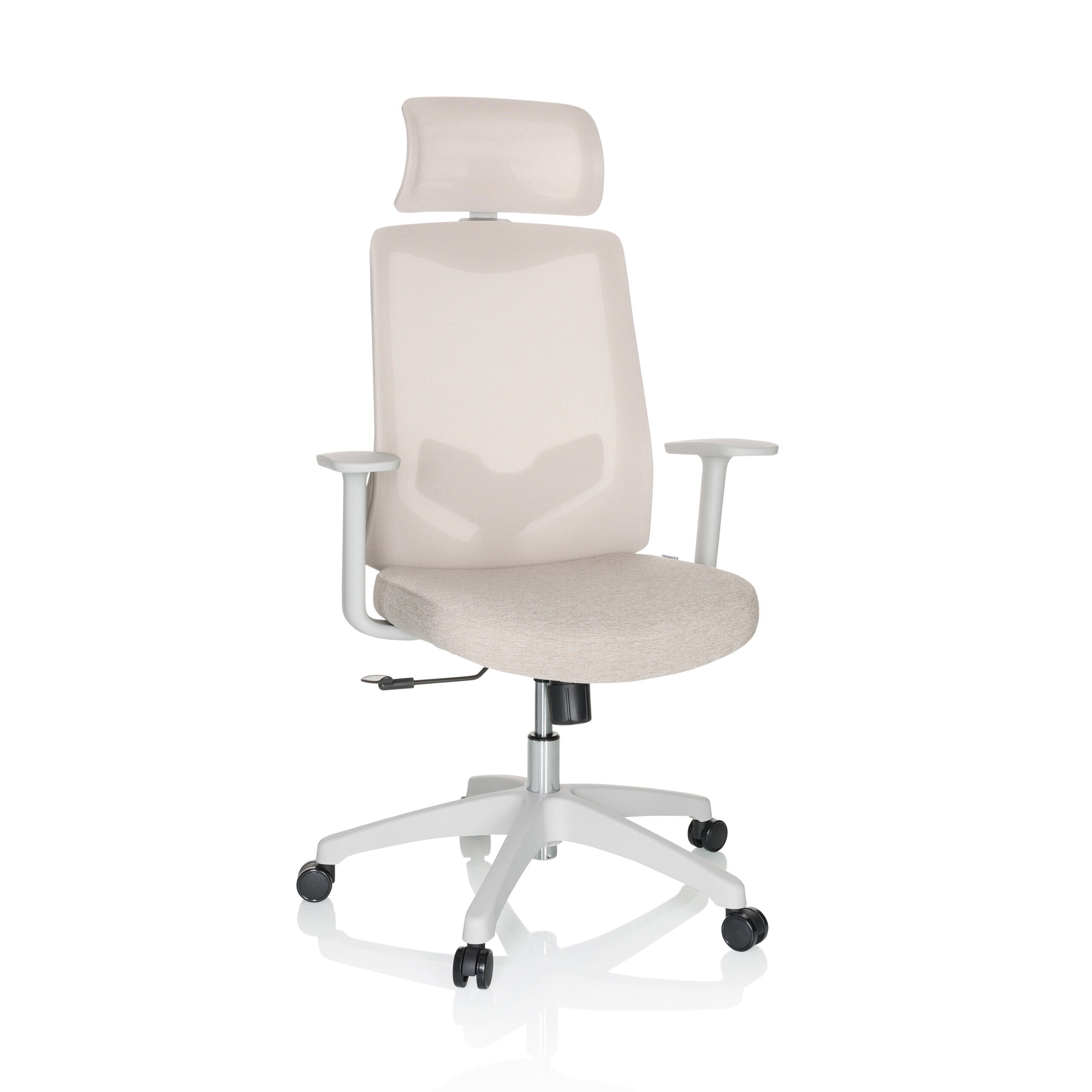 hjh OFFICE Home Office B&uuml;rostuhl MIKEO W Stoff / Netzstoff mit Armlehnen - Bild 1