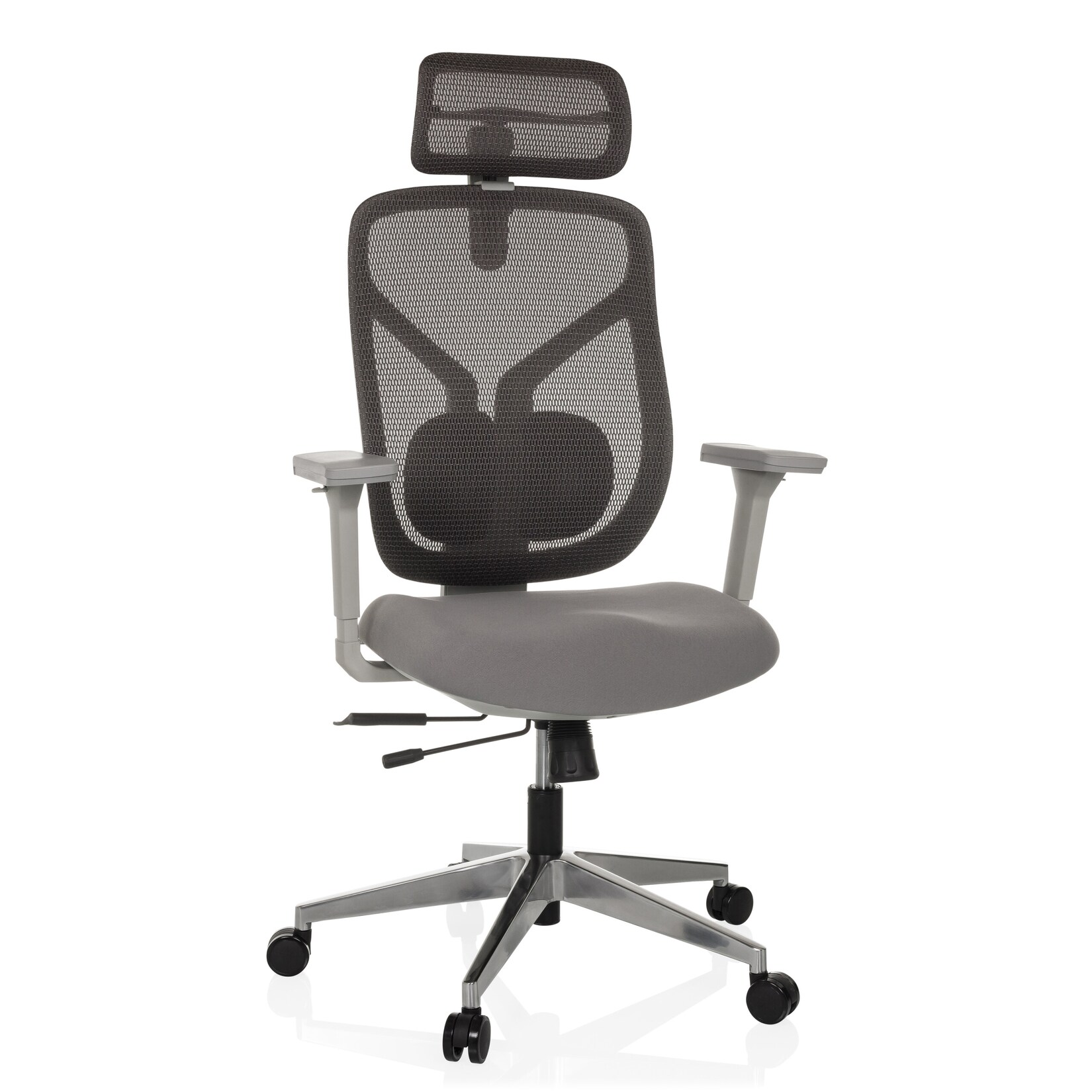 hjh OFFICE High End Bürostuhl CASSILIS W Stoff/Netzstoff mit Armlehnen (höhenverstellbar) | 04064323039037