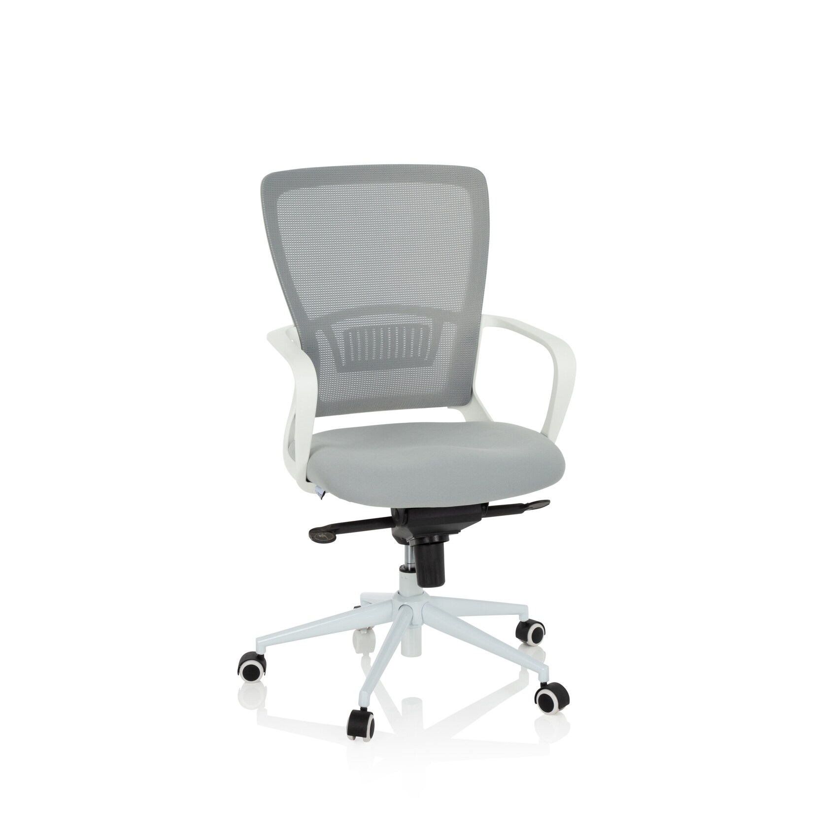 hjh OFFICE Home Office Bürostuhl ESTRIA Stoff / Netzstoff mit Armlehnen | 04251084680329