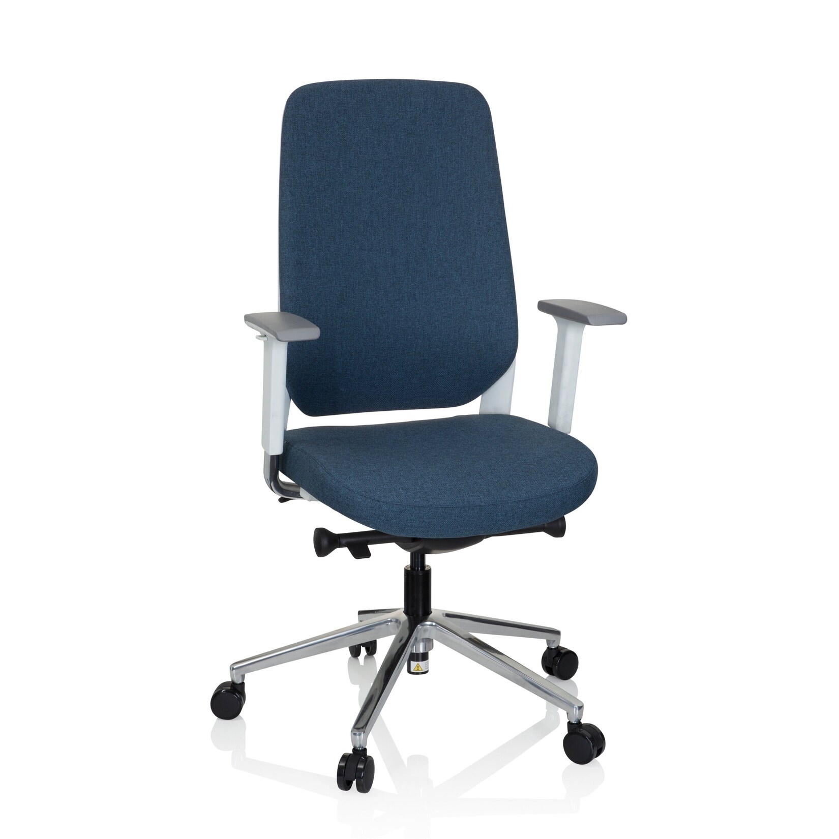hjh OFFICE Profi Bürostuhl CHIARO T4 WHITE Stoff mit Armlehnen (höhenverstellbar)