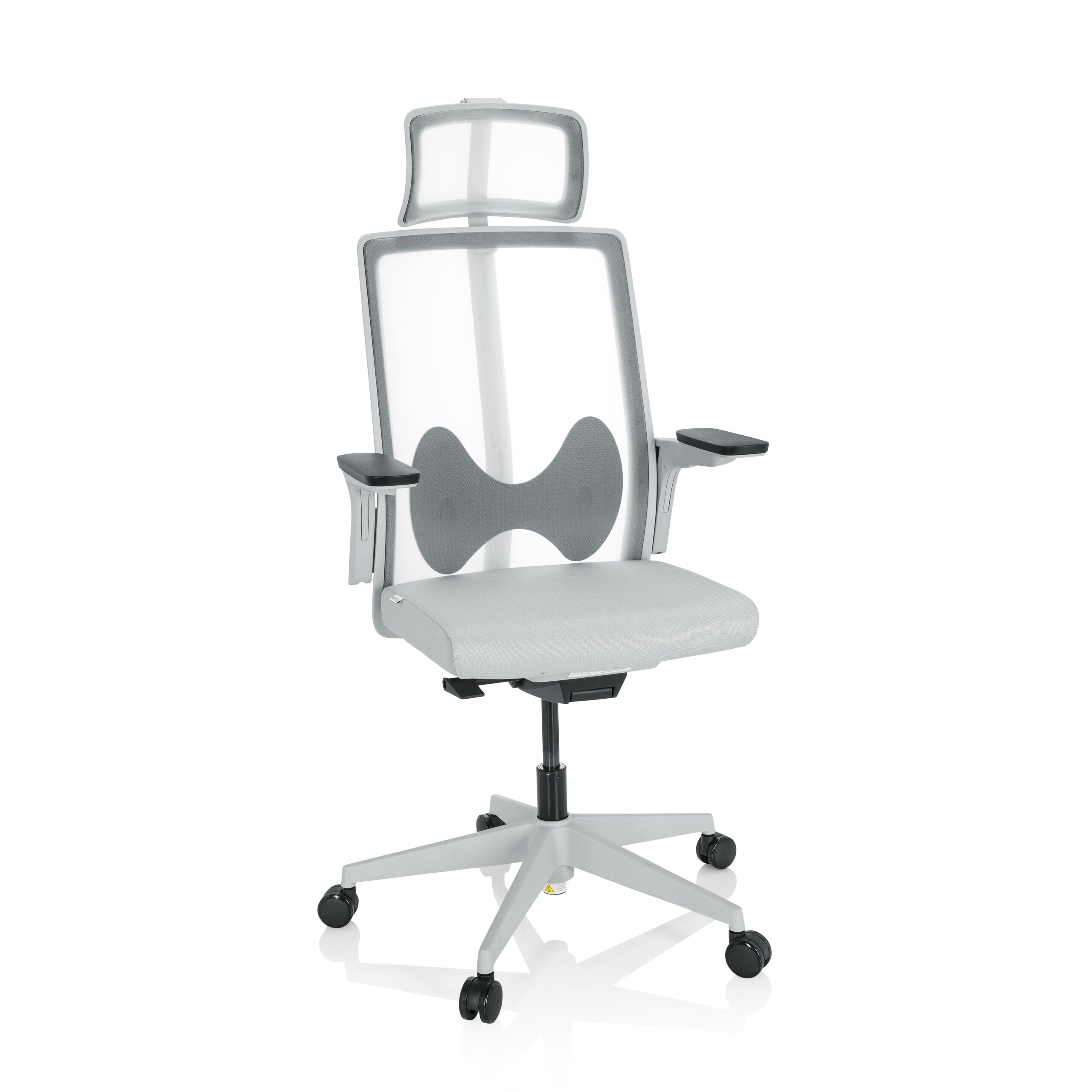 hjh OFFICE Profi B&uuml;rostuhl ARCEO W Stoff / Netzstoff mit Armlehnen (h&ouml;henverstellbar) - Bild 1