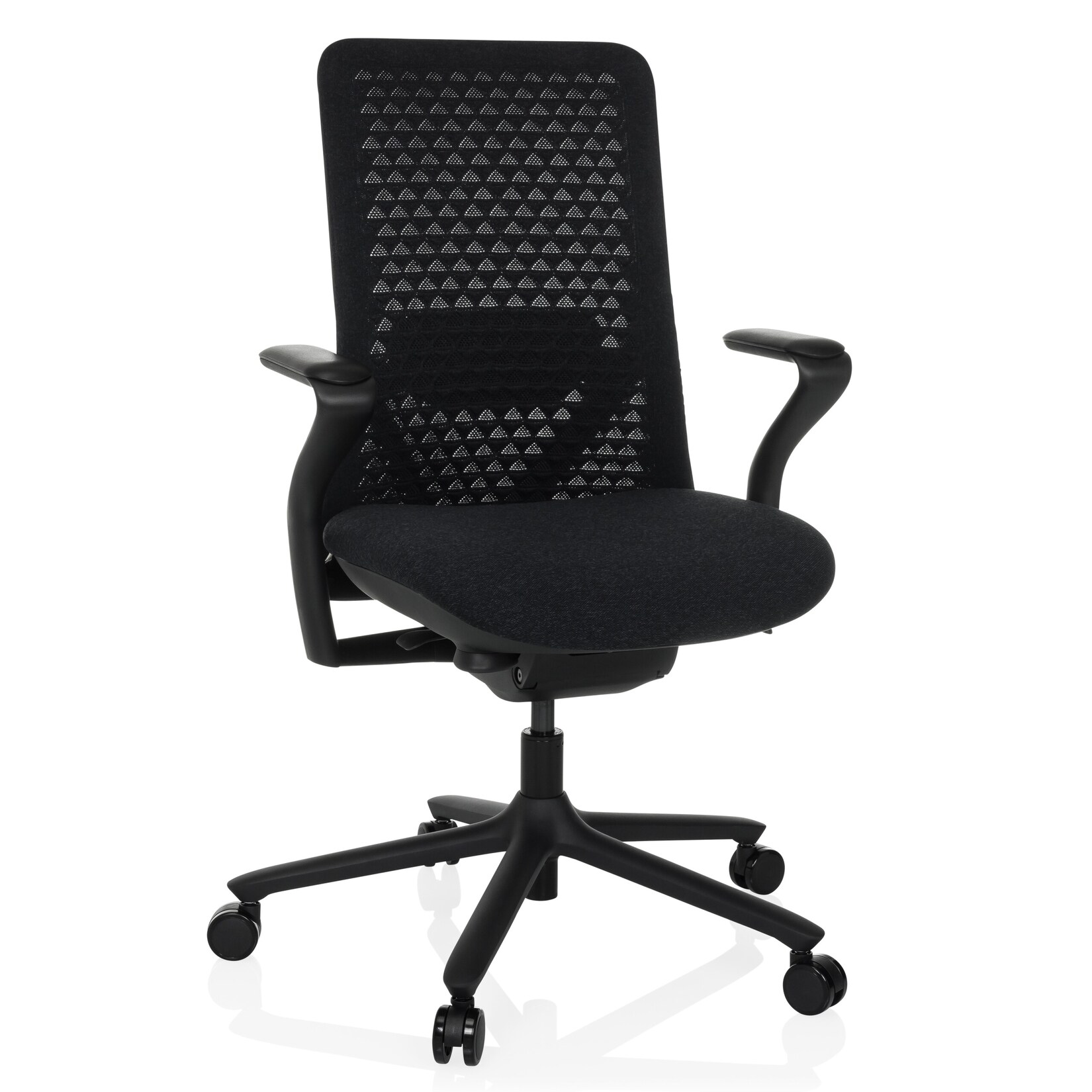 hjh OFFICE High End Bürostuhl VERVIO Stoff / Netzstoff mit Armlehnen | 04064323045496