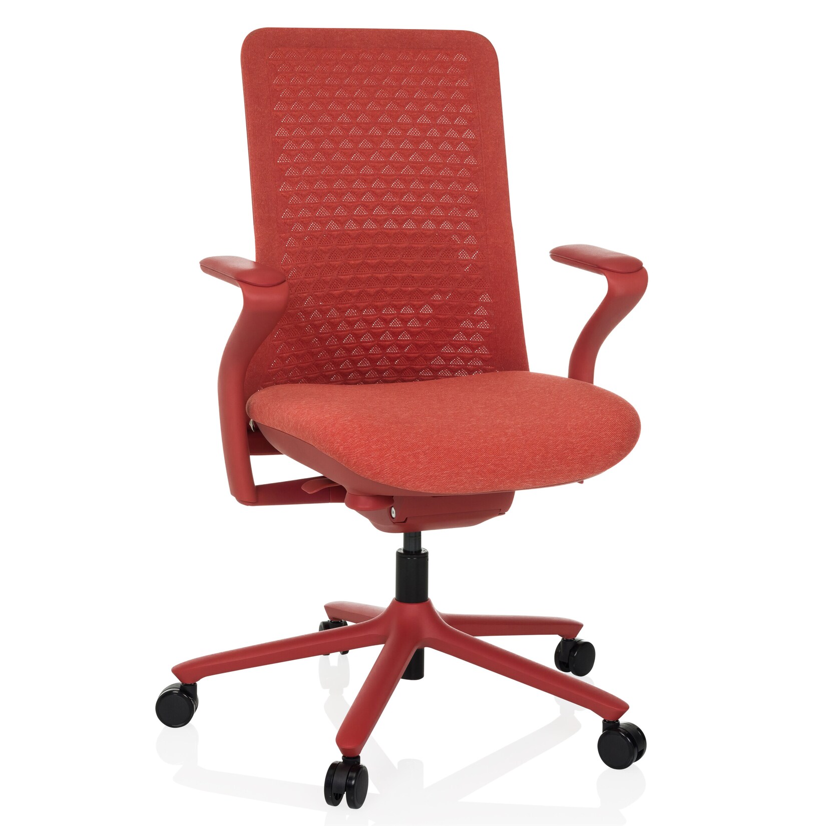 hjh OFFICE High End Bürostuhl VERVIO Stoff / Netzstoff mit Armlehnen