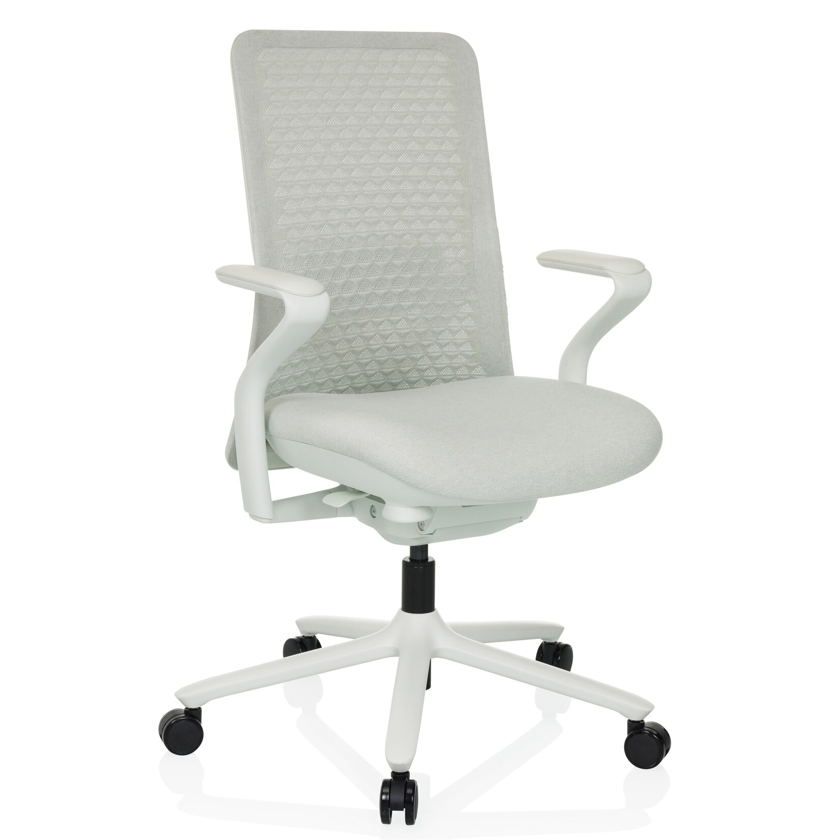 hjh OFFICE High End Bürostuhl VERVIO Stoff/Netzstoff mit Armlehnen | 04064323045519
