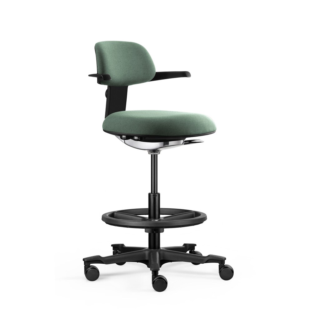 hjh OFFICE Arbeitsstuhl TOP WORK 40 Stoff mit Armlehnen