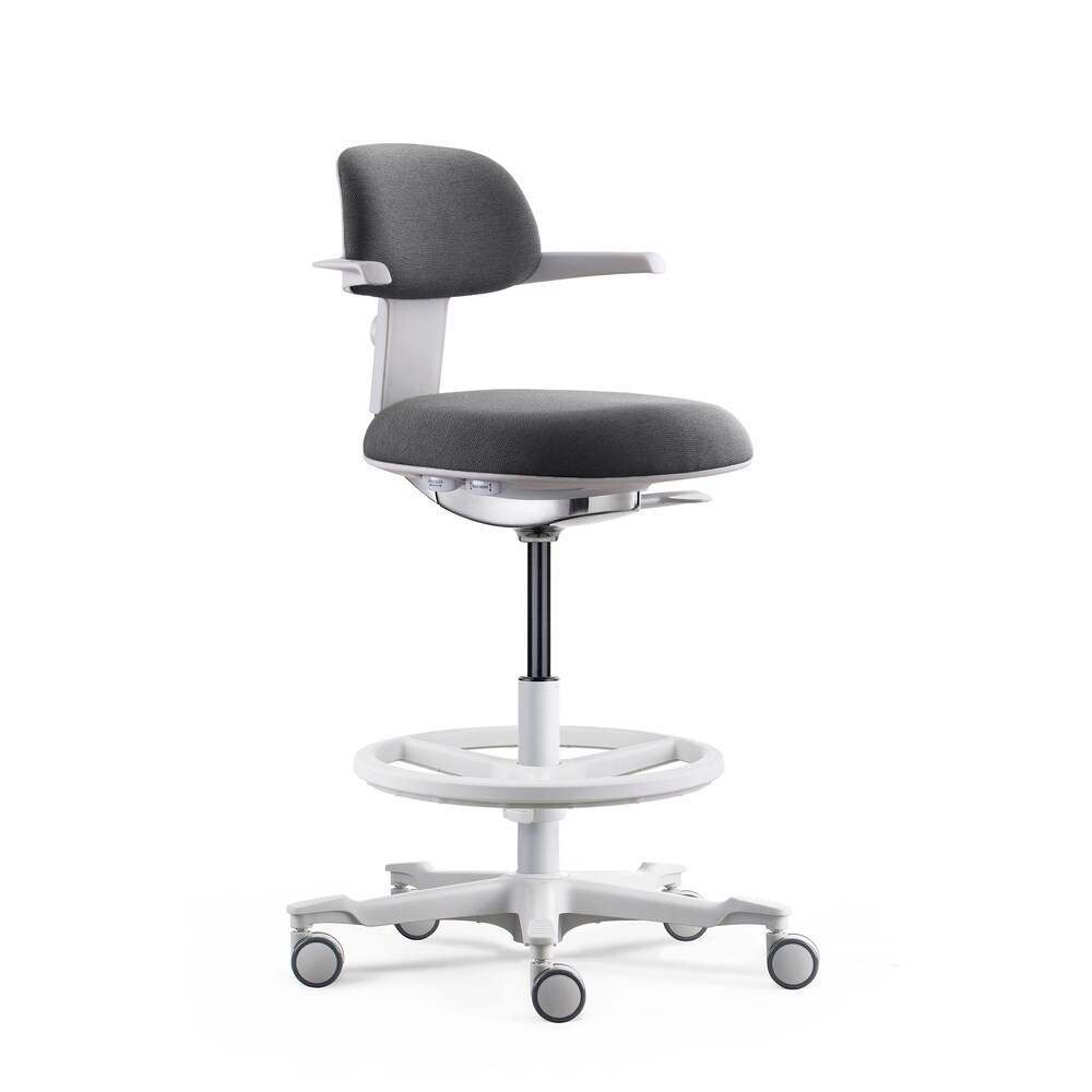 hjh OFFICE Arbeitsstuhl TOP WORK 40 W Stoff mit Armlehnen