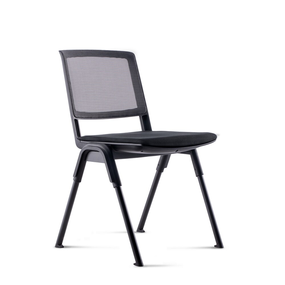 hjh OFFICE Besucherstuhl Konferenzstuhl MEET WA Stoff / Netzstoff ohne Armlehnen - Bild 1