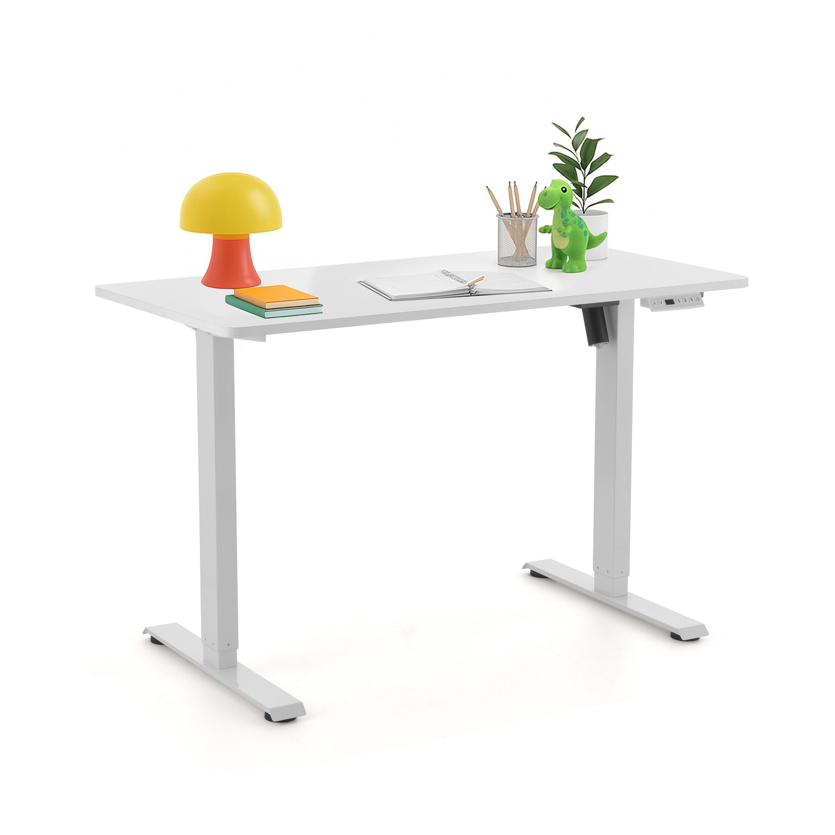 hjh OFFICE Elektrisch höhenverstellbarer Schreibtisch Worktime Kid Melaminharzbeschichtete Spanplatte
