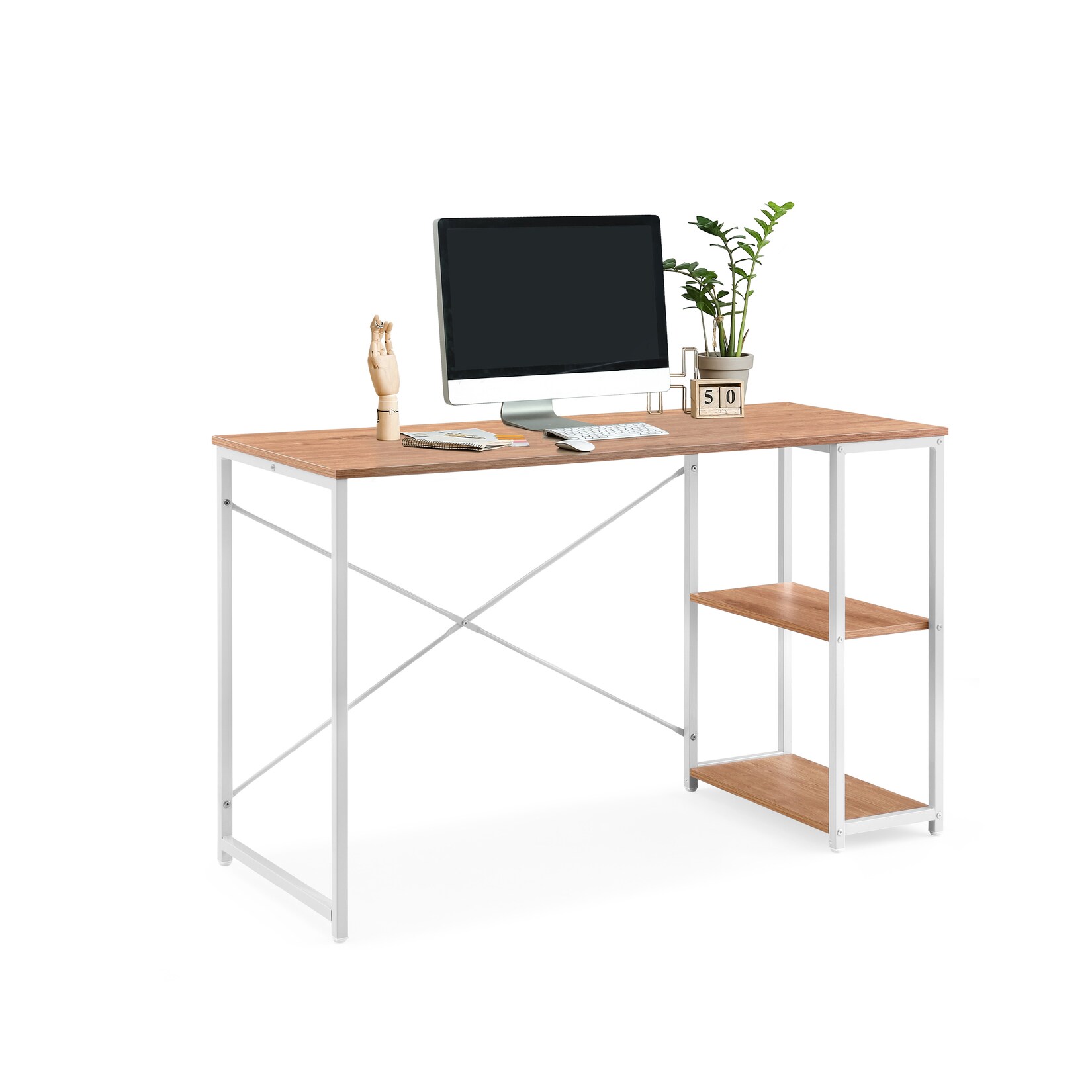 hjh LIVING Schreibtisch Easy Up2 Melaminharzbeschichtete Spanplatte, Gestell pulverbeschichteter Stahl