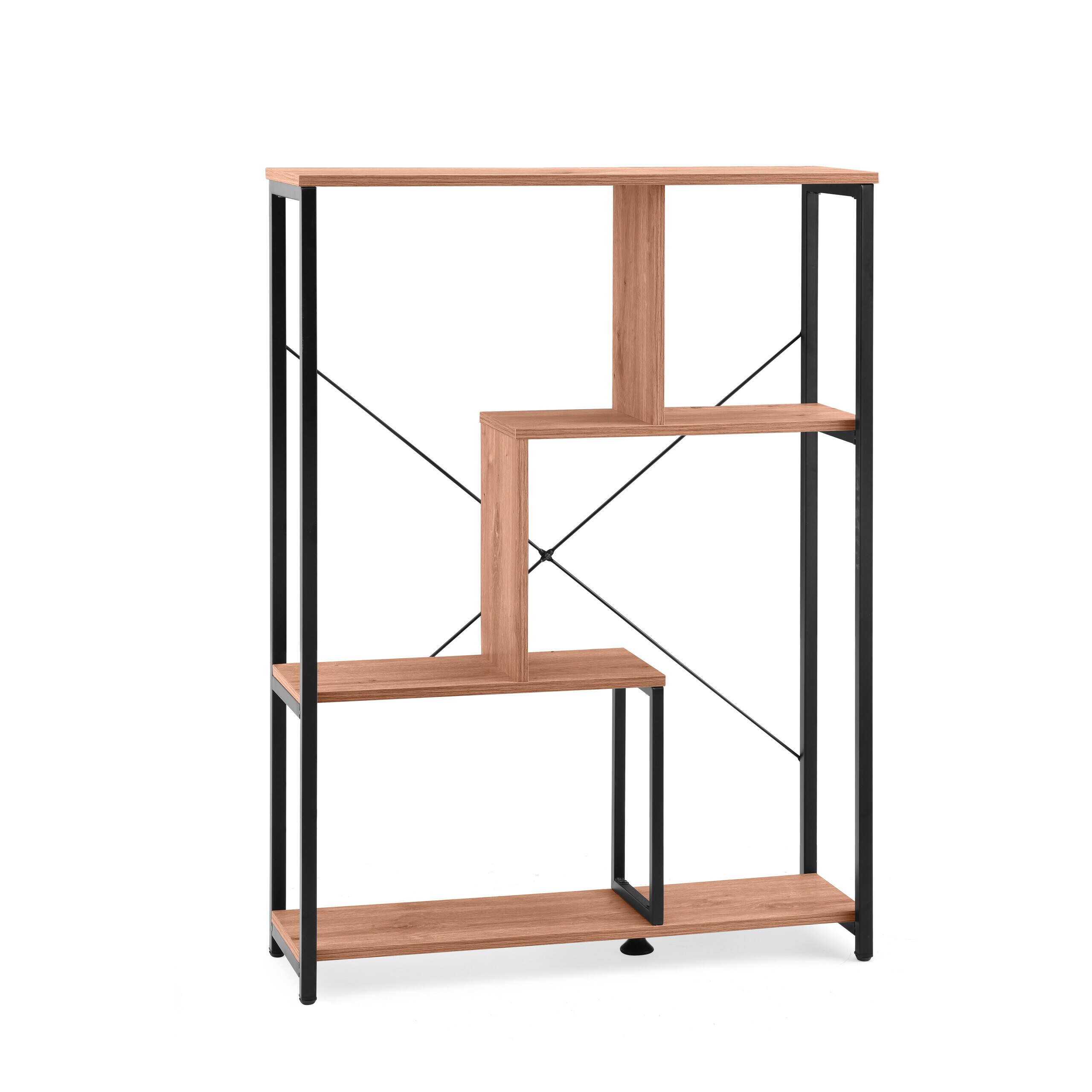 hjh LIVING Regal Kalag Eco Melaminharzbeschichtete Spanplatte, Gestell pulverbeschichteter Stahl - Bild 1