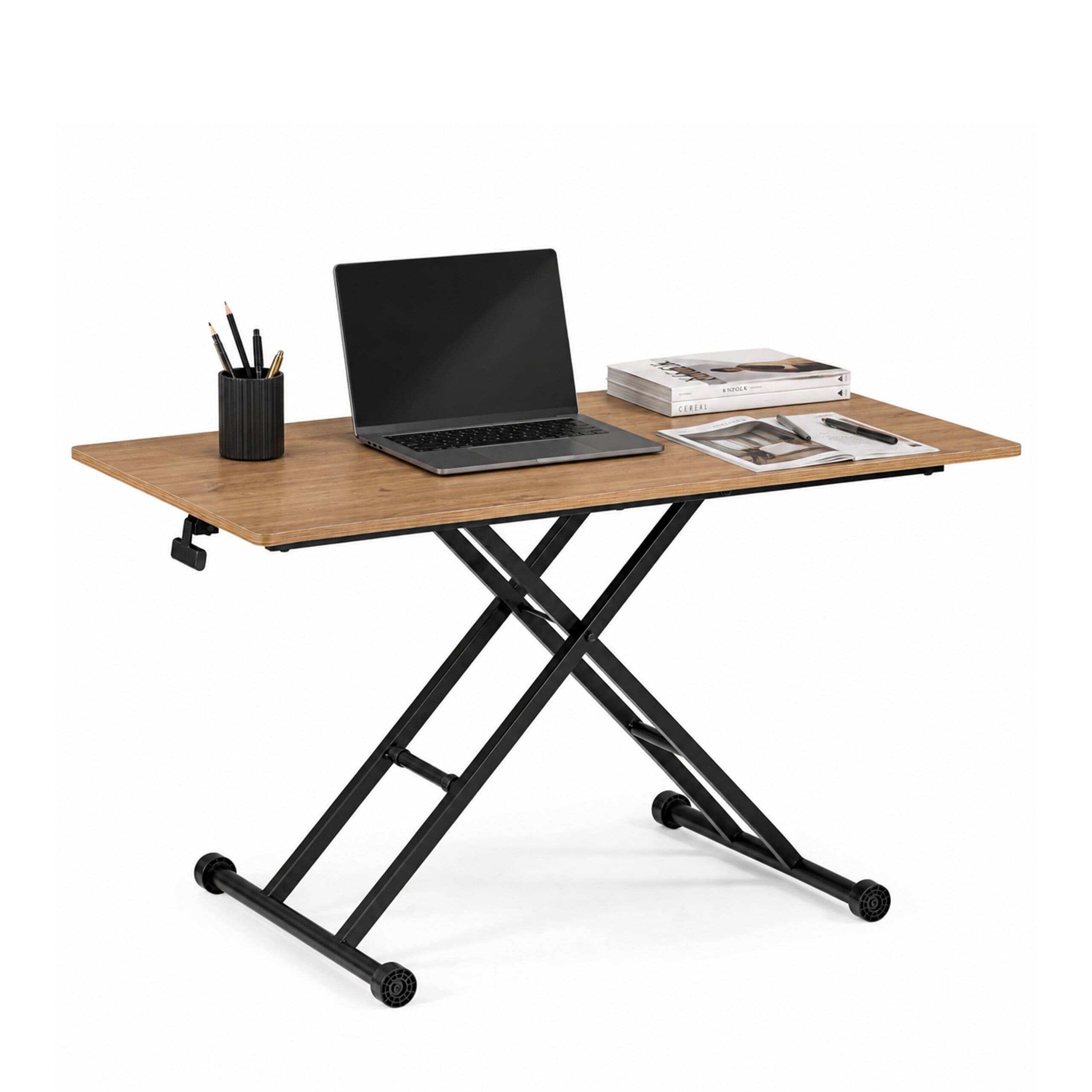 hjh OFFICE Klappschreibtisch Worktime Lift MDF Platte, Gestell aus Stahl - Bild 1
