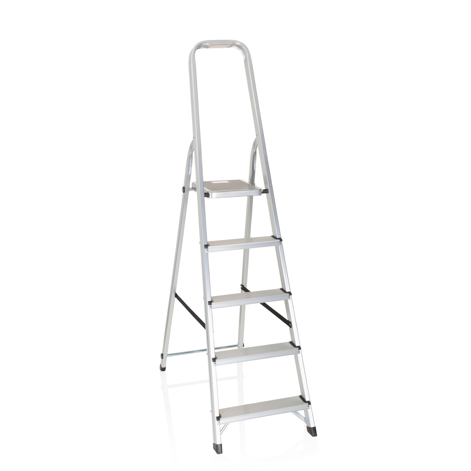 hjh OFFICE Klappleiter SOLID III Aluminium | 04251084671136