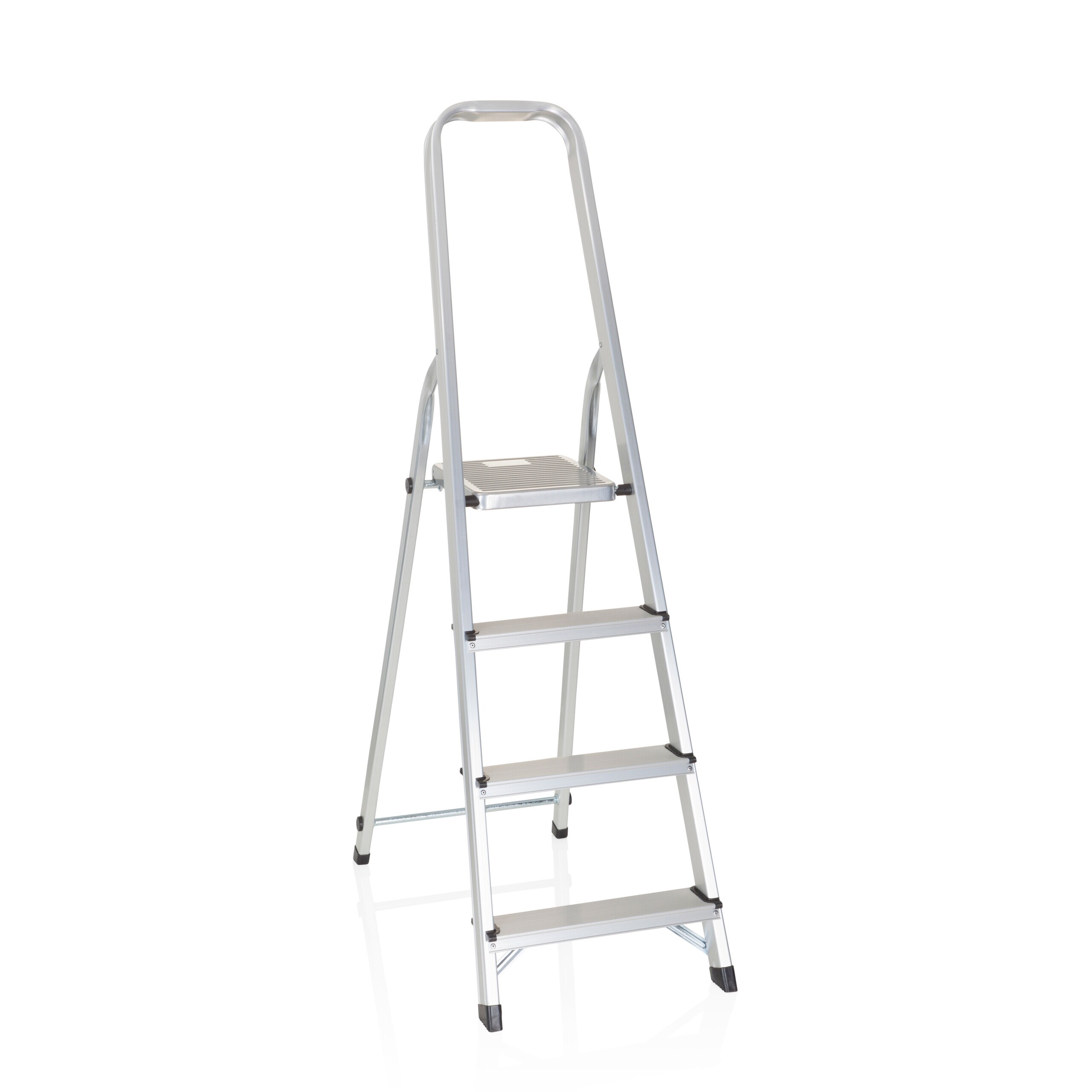 hjh OFFICE Klappleiter SOLID II Aluminium - Bild 1