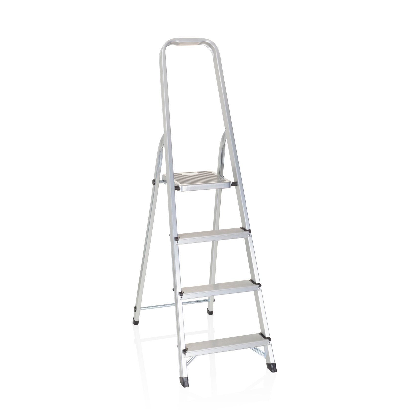 hjh OFFICE Klappleiter SOLID II Aluminium | 04251084671143