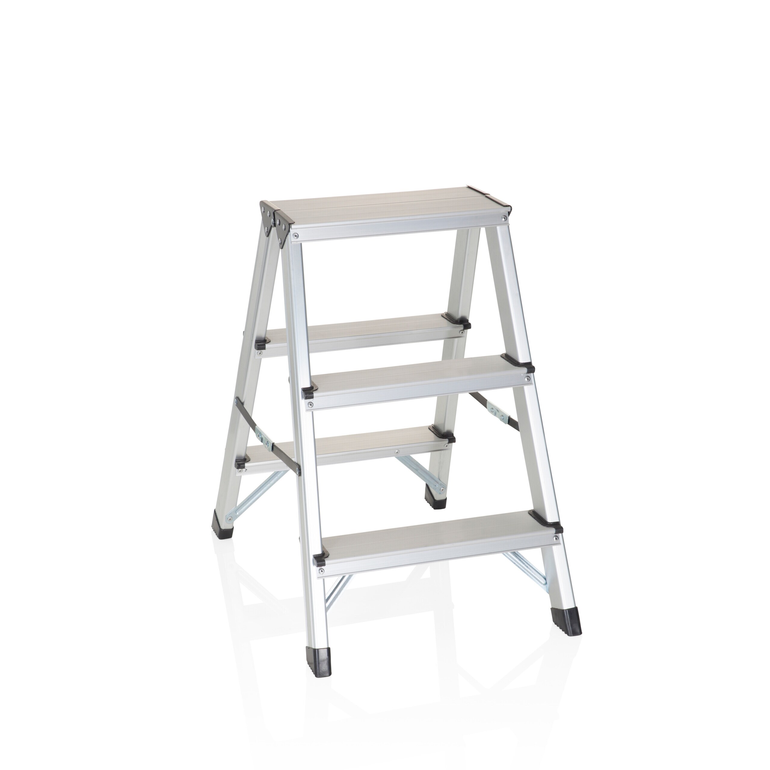 hjh OFFICE Klappleiter SOLID Aluminium - Bild 1