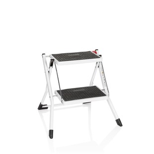 hjh OFFICE Klappleiter SOLID W1 Stahl - Bild 1