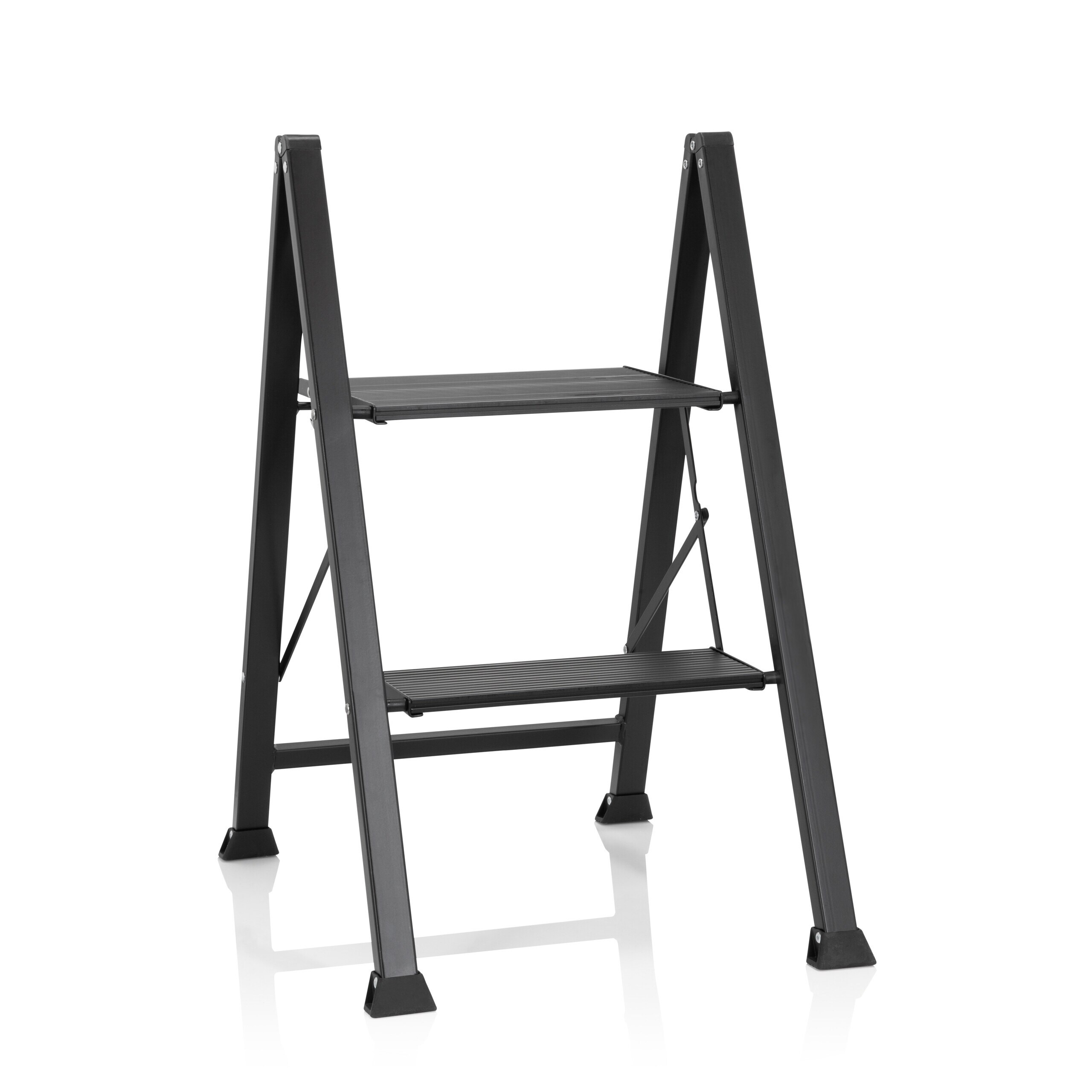 hjh OFFICE Klappleiter SOLID W5 Aluminium, Stahl - Bild 1