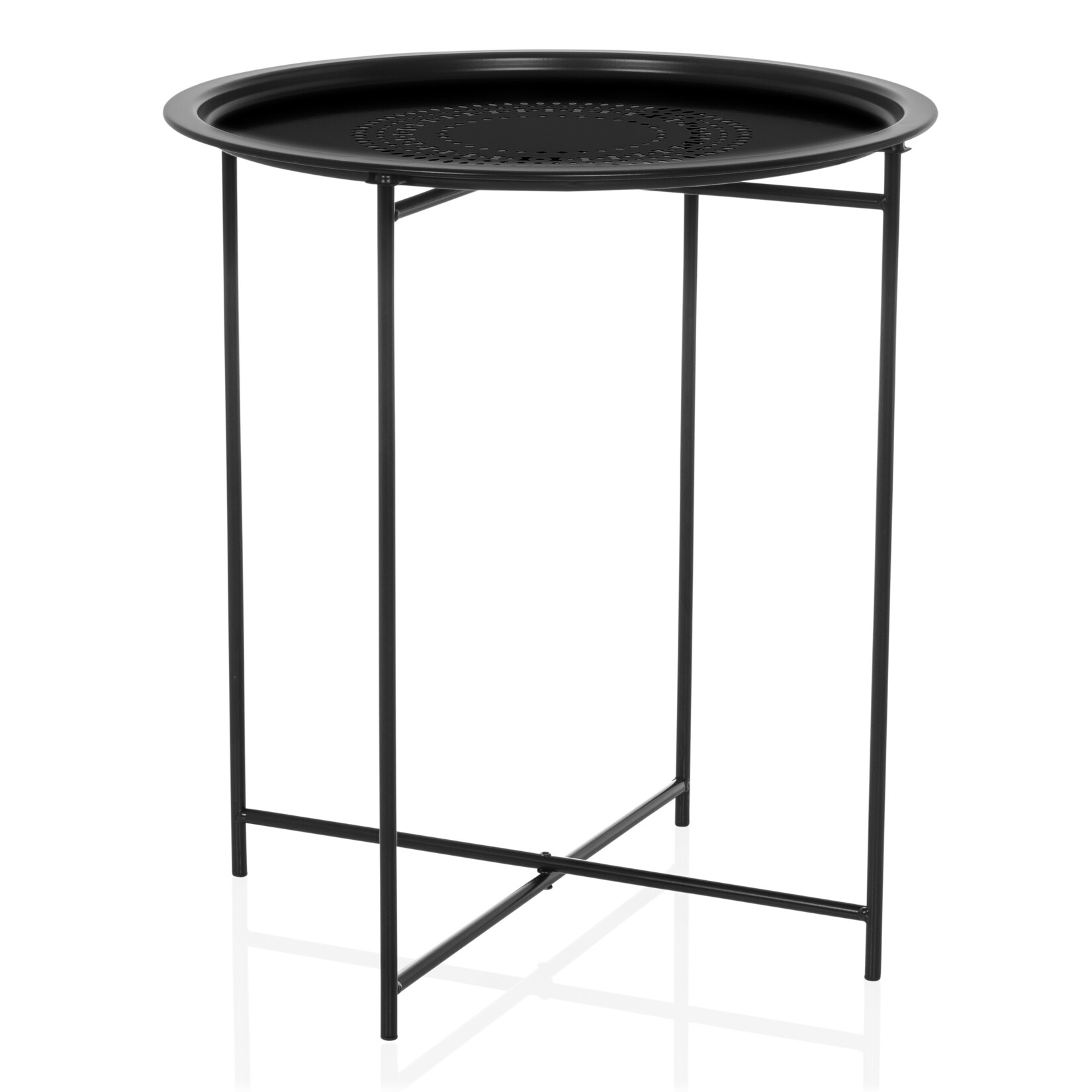 hjh LIVING Beistelltisch ALLRUND Stahl | 04064323037859