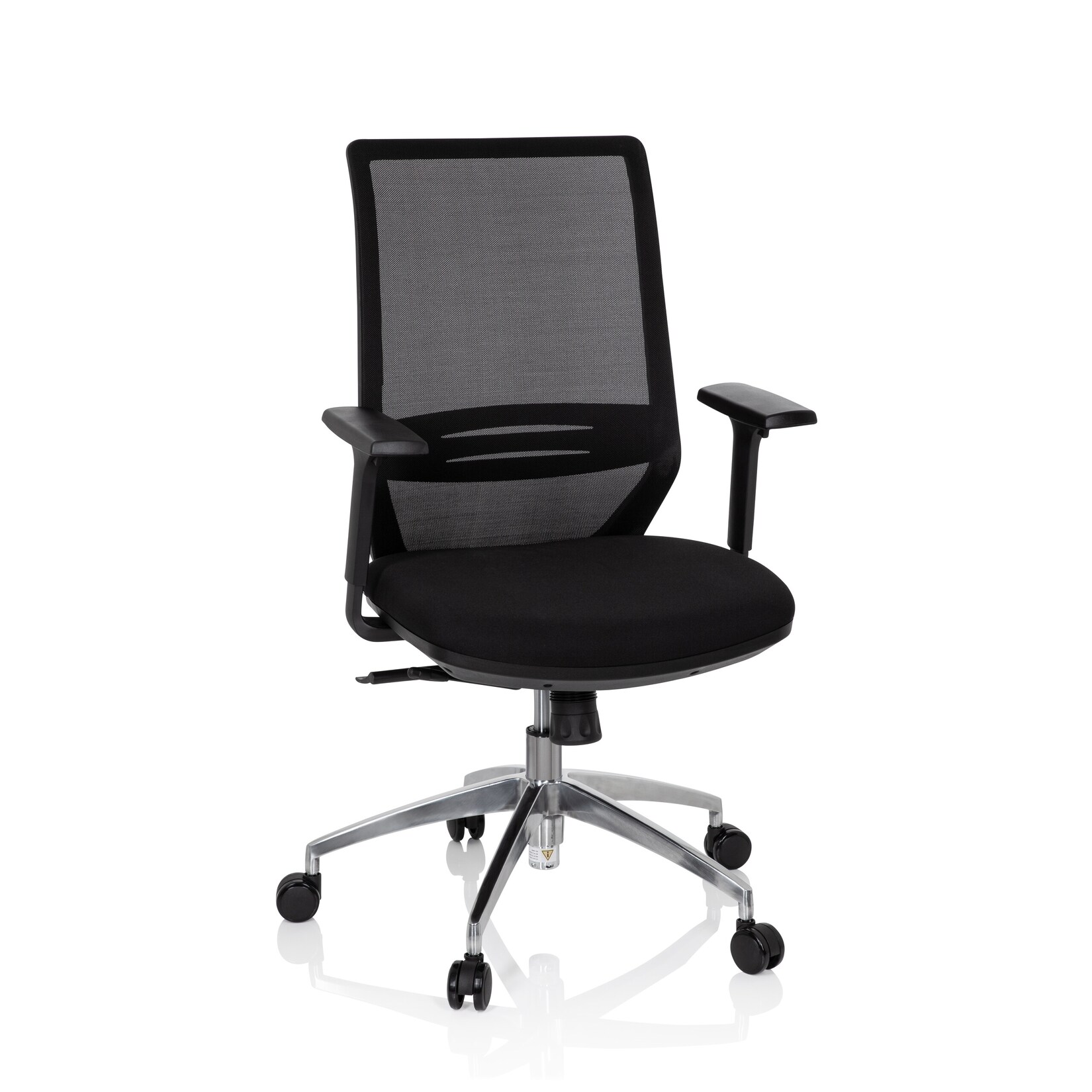 hjh OFFICE Profi Bürostuhl PROFONDO Stoff / Netzstoff mit Armlehnen (höhenverstellbar) | 04251084676902