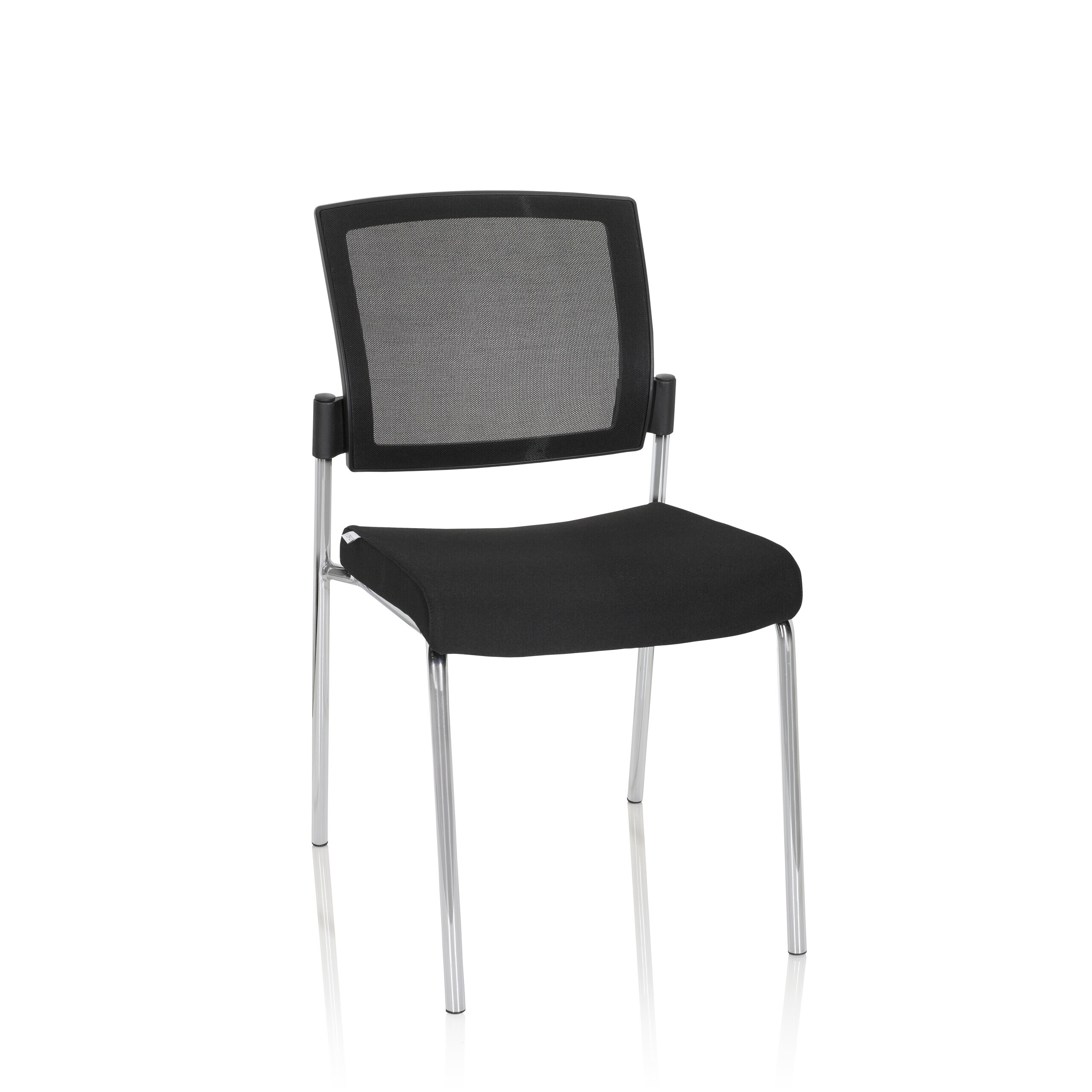 hjh OFFICE Vierfu&szlig;stuhl K9 V Stoff / Netzstoff - Bild 1