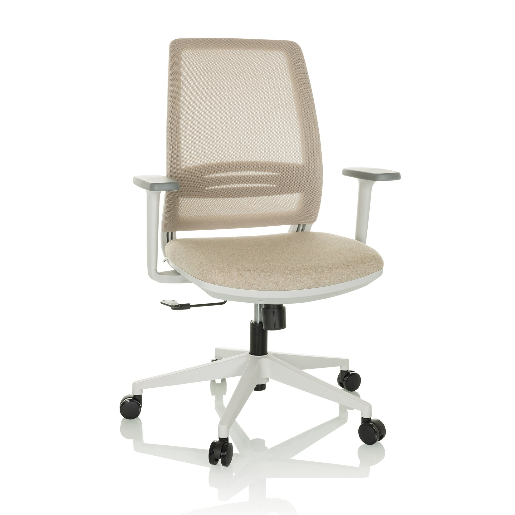 hjh OFFICE Home Office Bürostuhl PROFONDO ECO W Stoff/Netzstoff mit Armlehnen | 04064323037231