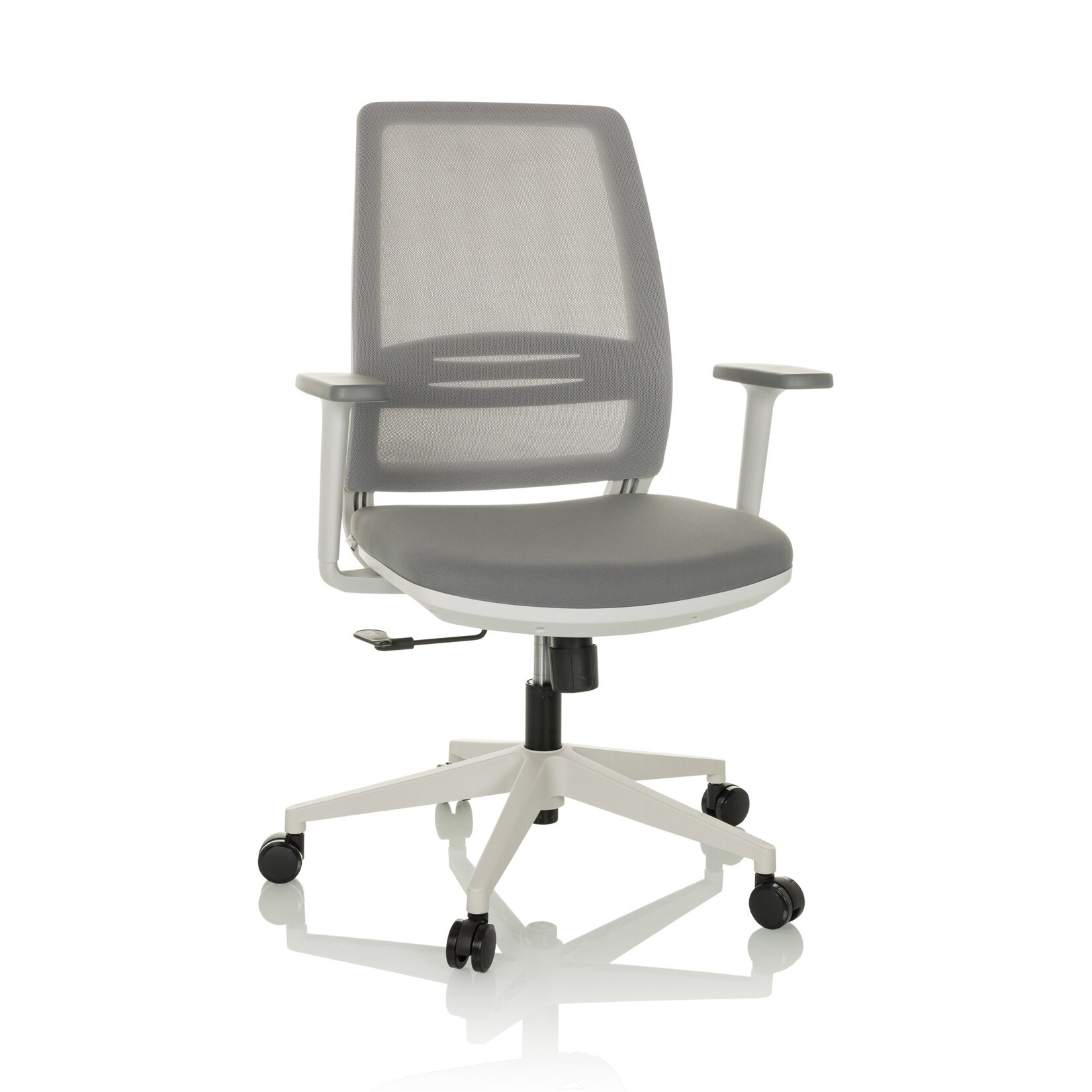 hjh OFFICE Home Office Bürostuhl PROFONDO ECO W Stoff / Netzstoff mit Armlehnen