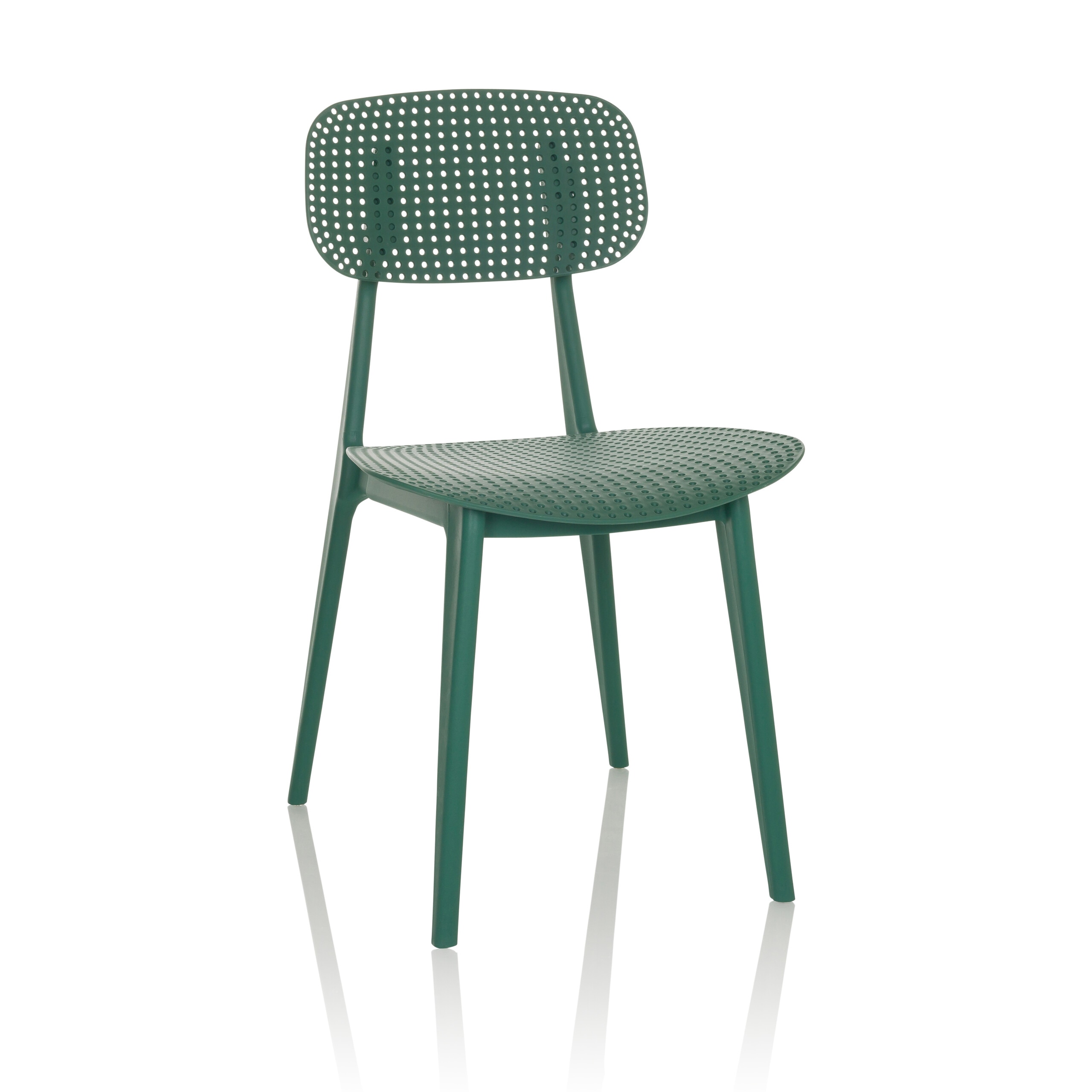 hjh OFFICE Outdoor Stuhl ARTIFO HOL Kunststoff ohne Armlehnen - Bild 1