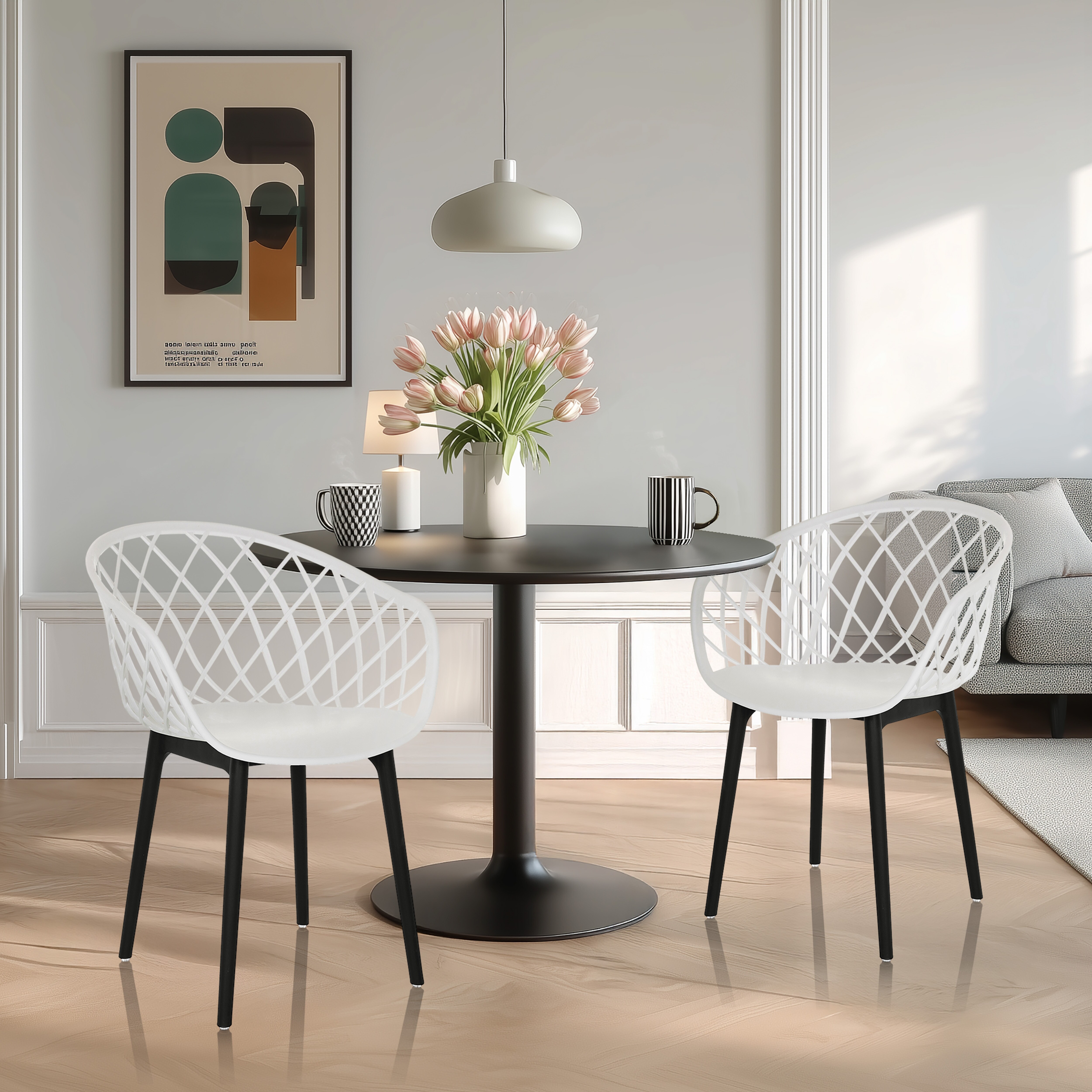 hjh OFFICE Schalenstuhl BEGIO Kunststoff ohne Armlehnen - Bild 1