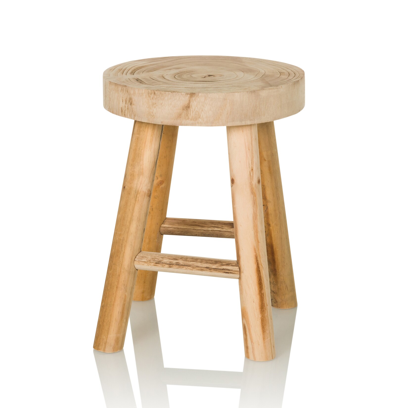 hjh LIVING Sitzhocker RUSTIKO W Holz ohne Armlehnen | 04064323037972