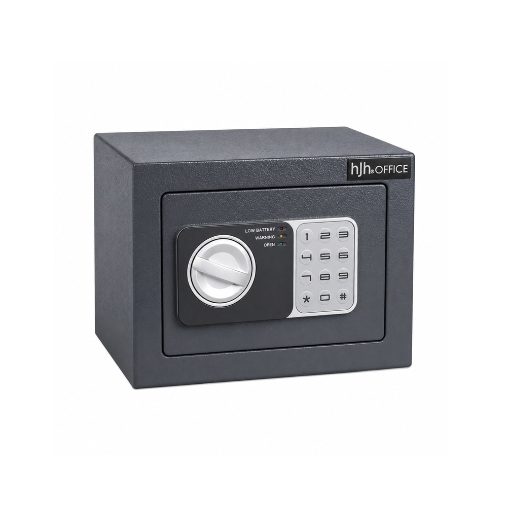 hjh OFFICE Tresor Safe Compact Mini Stahl - Bild 1