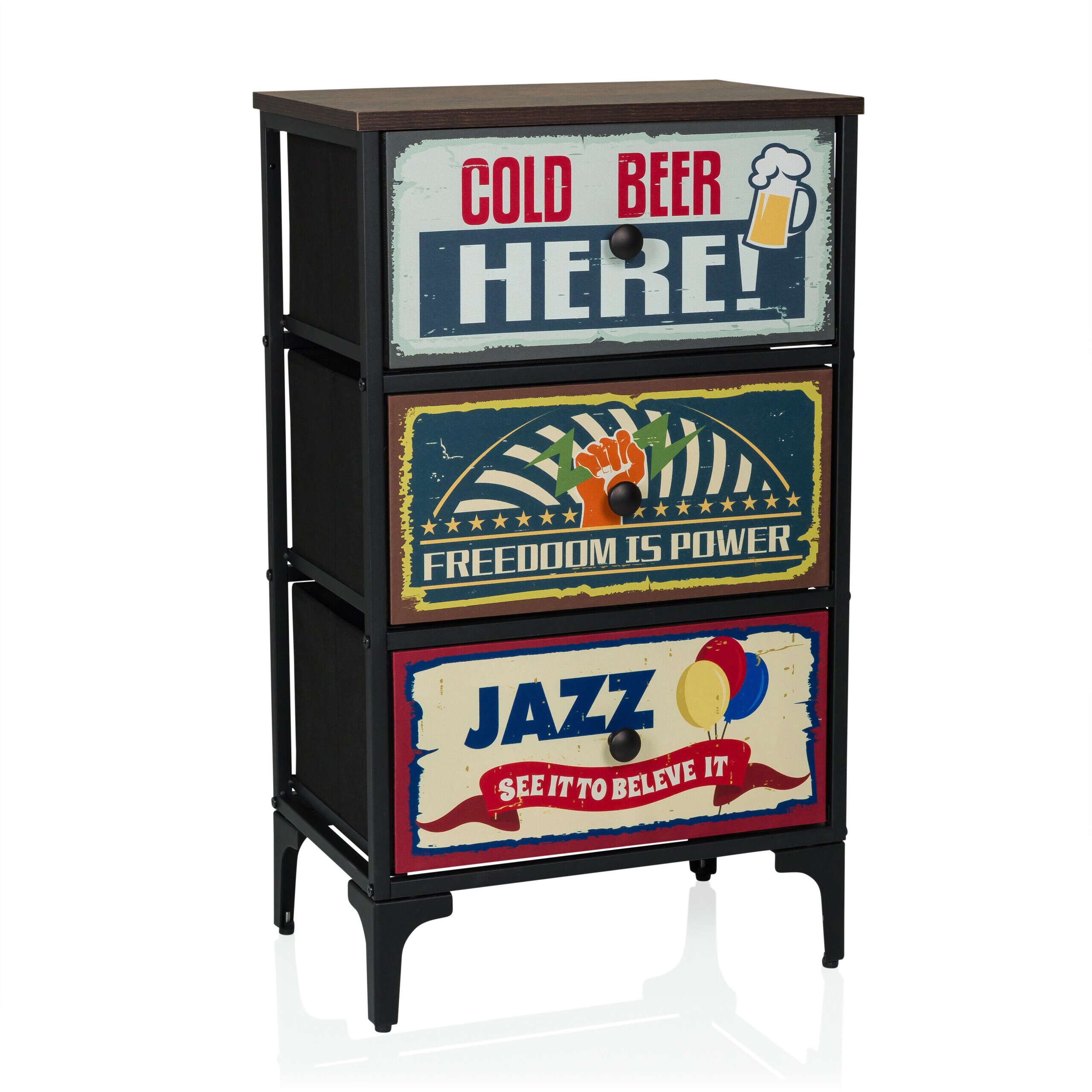 hjh LIVING Kommode AMERIKO S Stoff - Bild 1