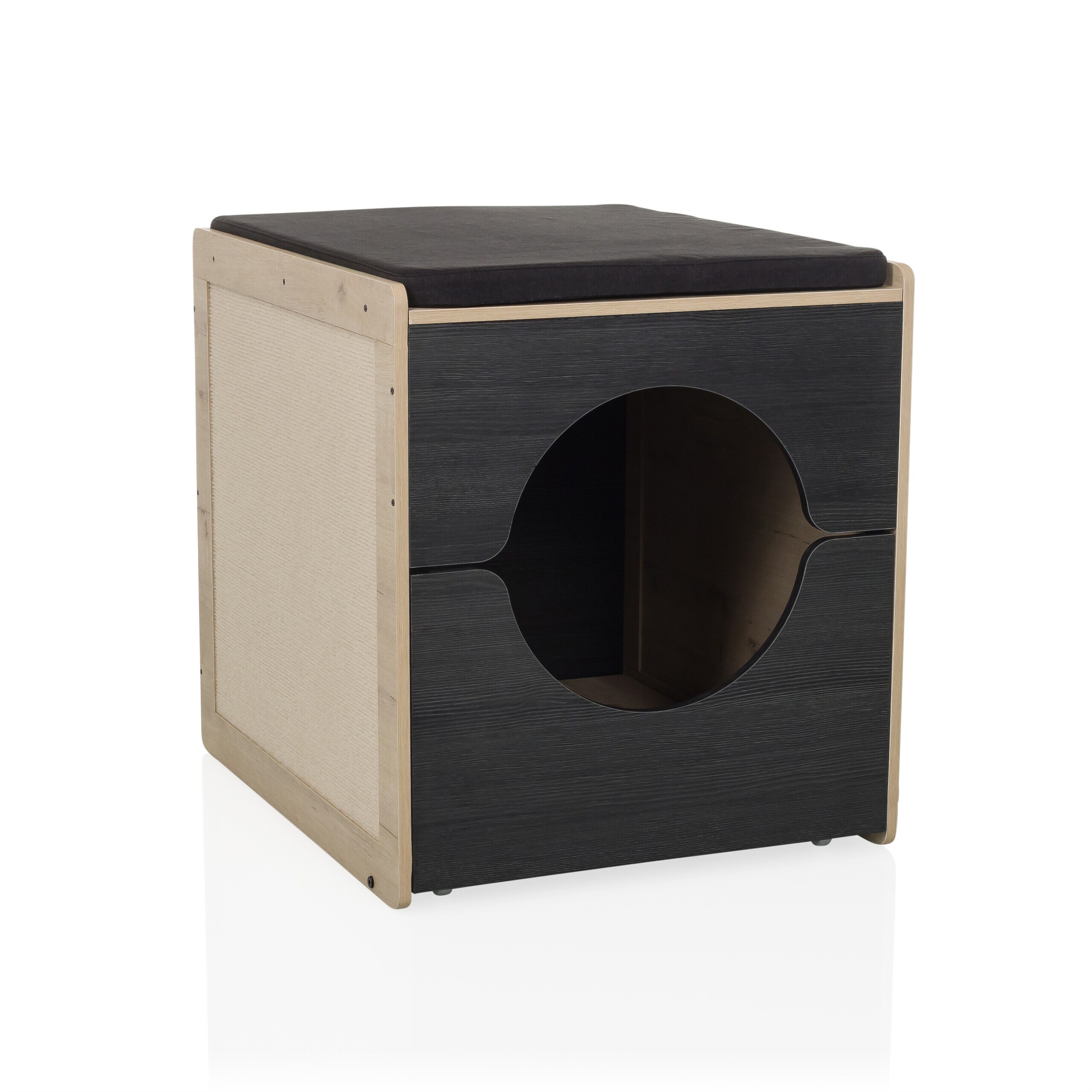 hjh LIVING Katzenhaus KITTY PAWBOX 2 MDF, laminiert - Bild 1