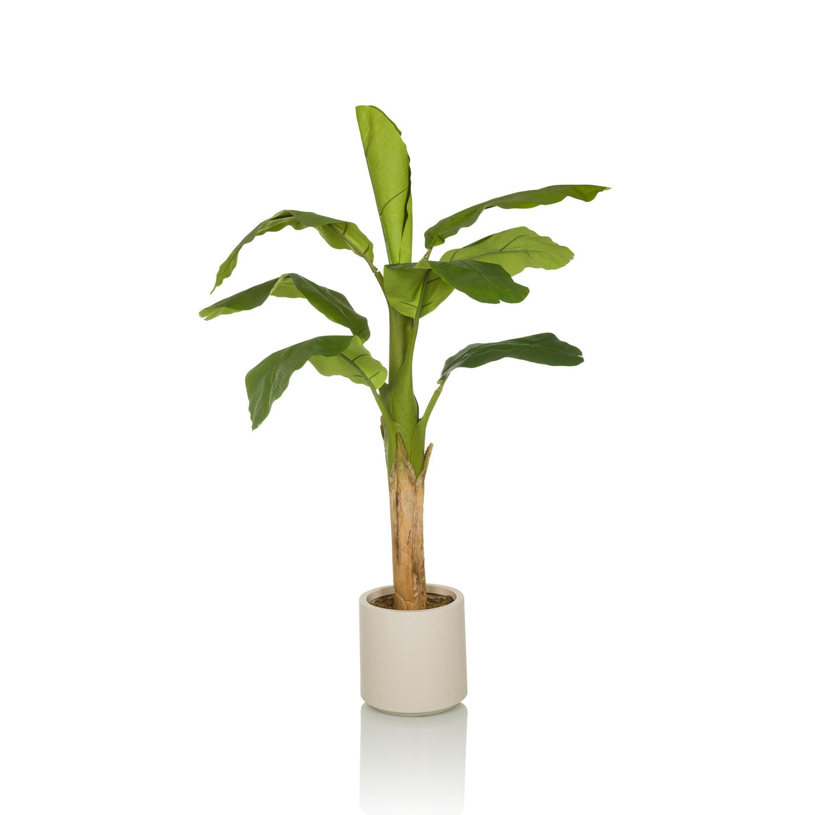 hjh OFFICE Kunstpflanze BANANE I Kunststoff