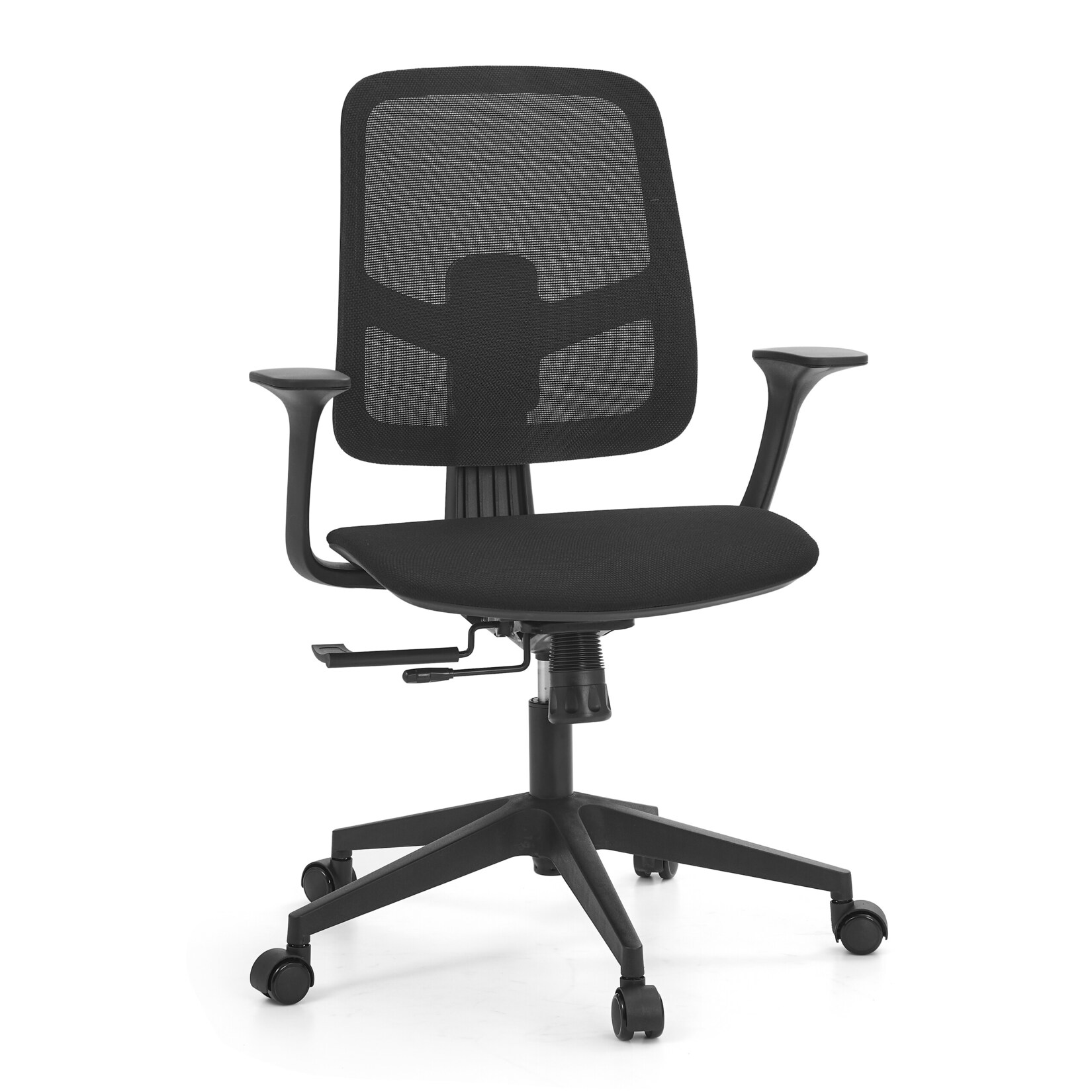 hjh OFFICE Home Office Bürostuhl Malio Stoff / Netzstoff mit Armlehnen | 04064323107859