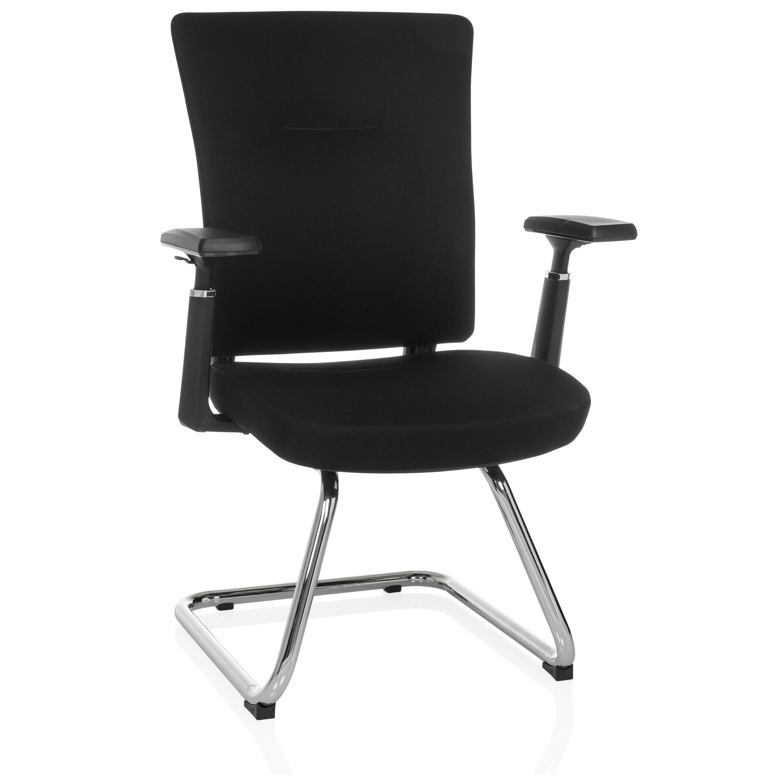 hjh OFFICE Freischwinger CAPTIVO PRO V Stoff mit Armlehnen (h&ouml;henverstellbar) - Bild 1