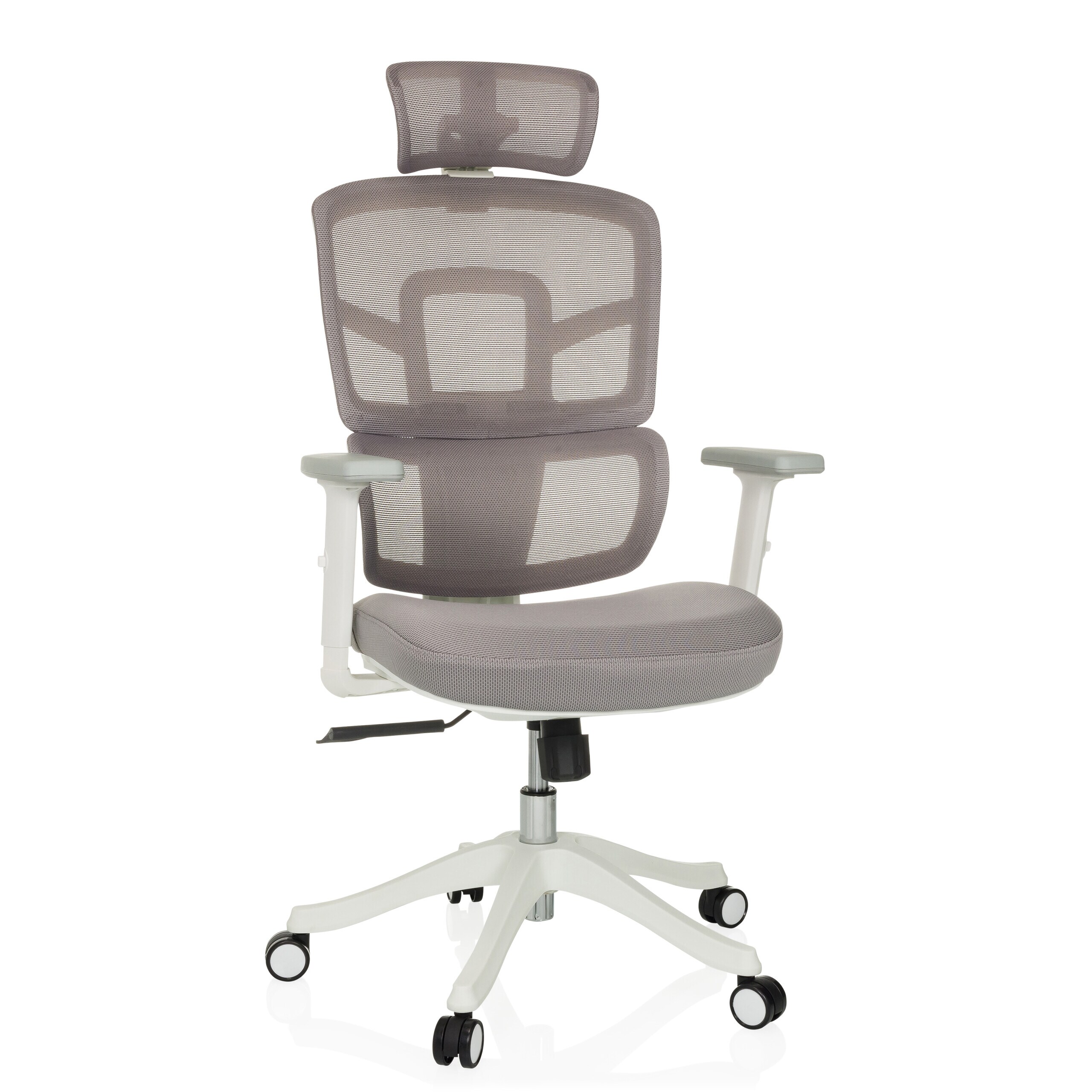 MyBuero Profi B&uuml;rostuhl ERGOMY I W Stoff / Netzstoff mit Armlehnen (h&ouml;henverstellbar) - Bild 1