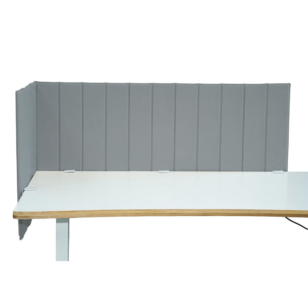 hjh OFFICE Tischtrennwand FLEXMIUT ROLL Stoff, Metall - Bild 1