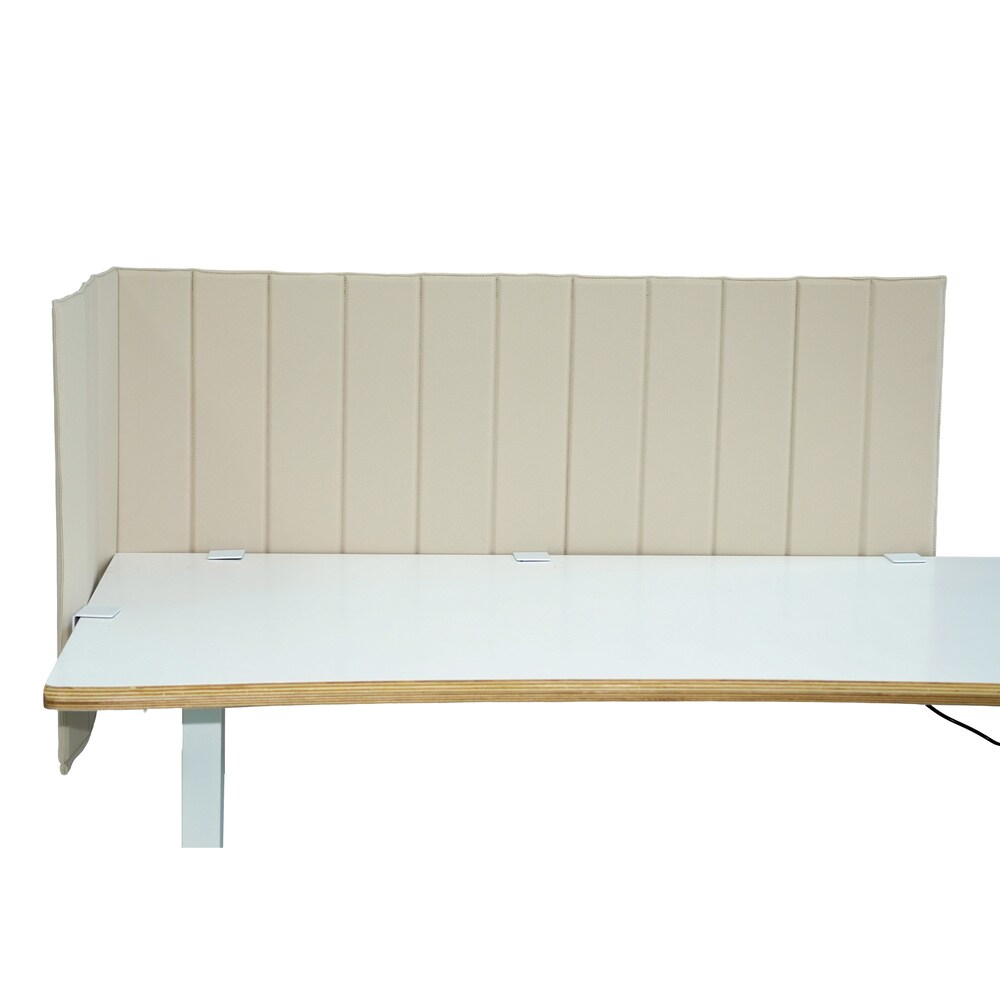 hjh OFFICE Tischtrennwand FLEXMIUT ROLL Stoff, Metall