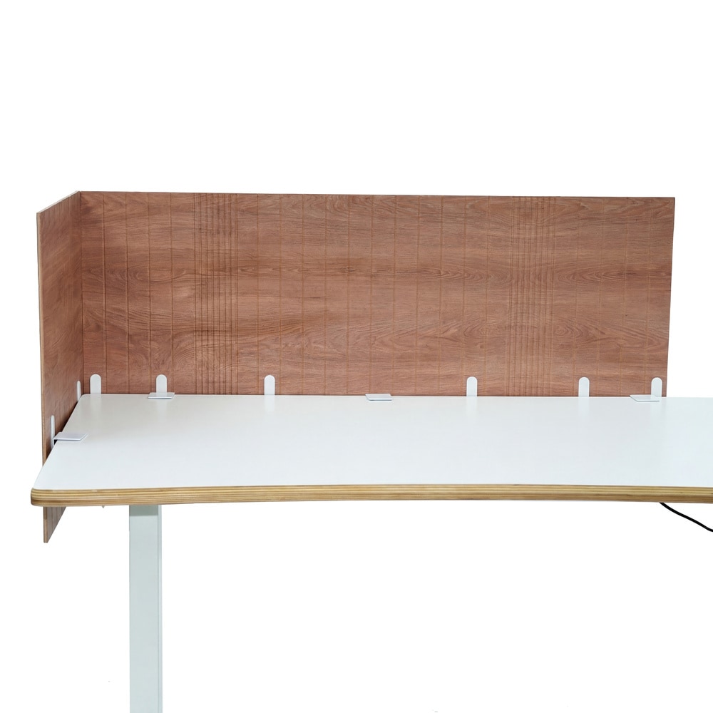 hjh OFFICE Tischtrennwand FLEXMIUT ROLL W Stoff, Metall - Bild 1