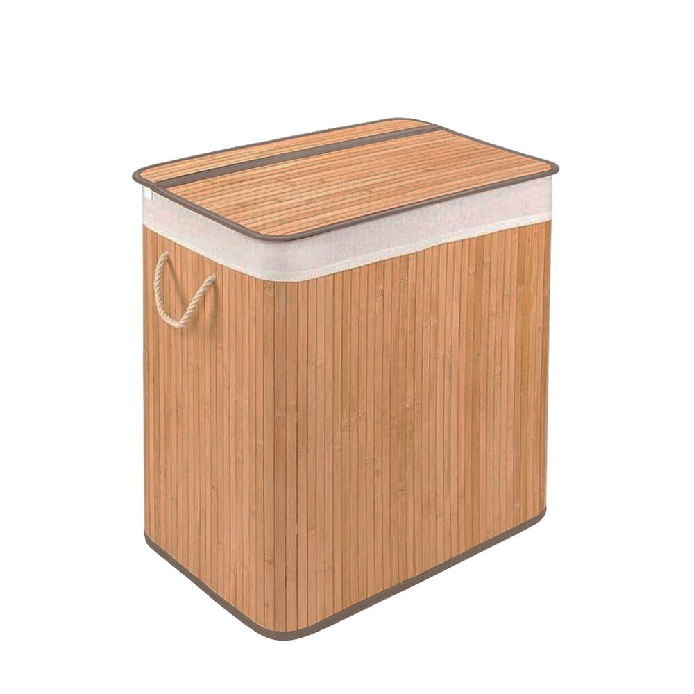 hjh LIVING W&auml;schekorb FALSTER XL B Bambus, Stoff - Bild 1