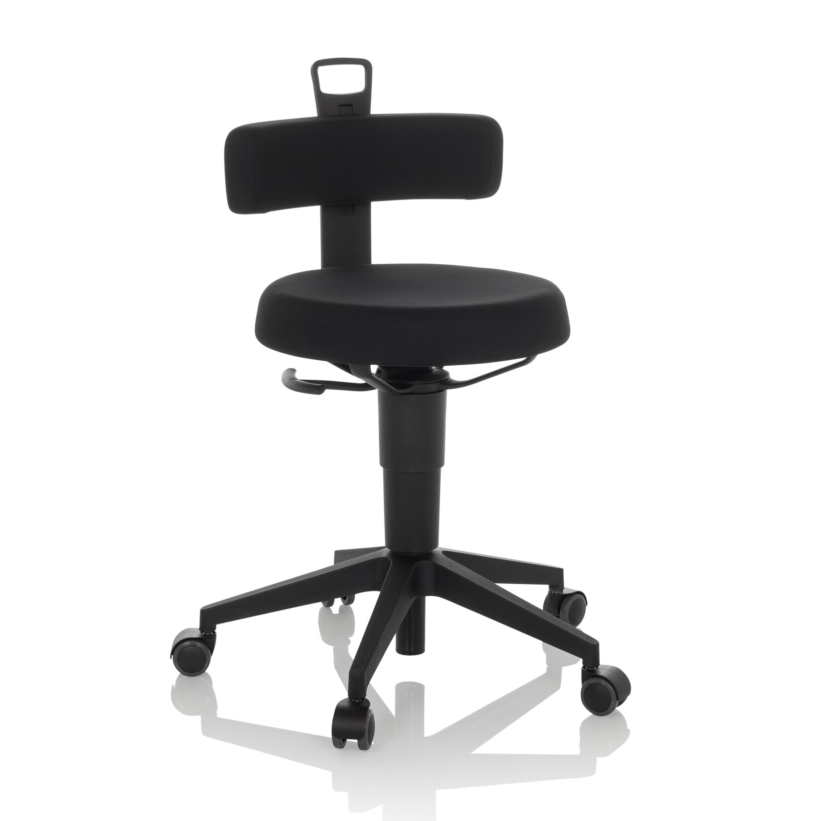 hjh OFFICE Drehhocker TOP WORK FLEX Stoff ohne Armlehnen