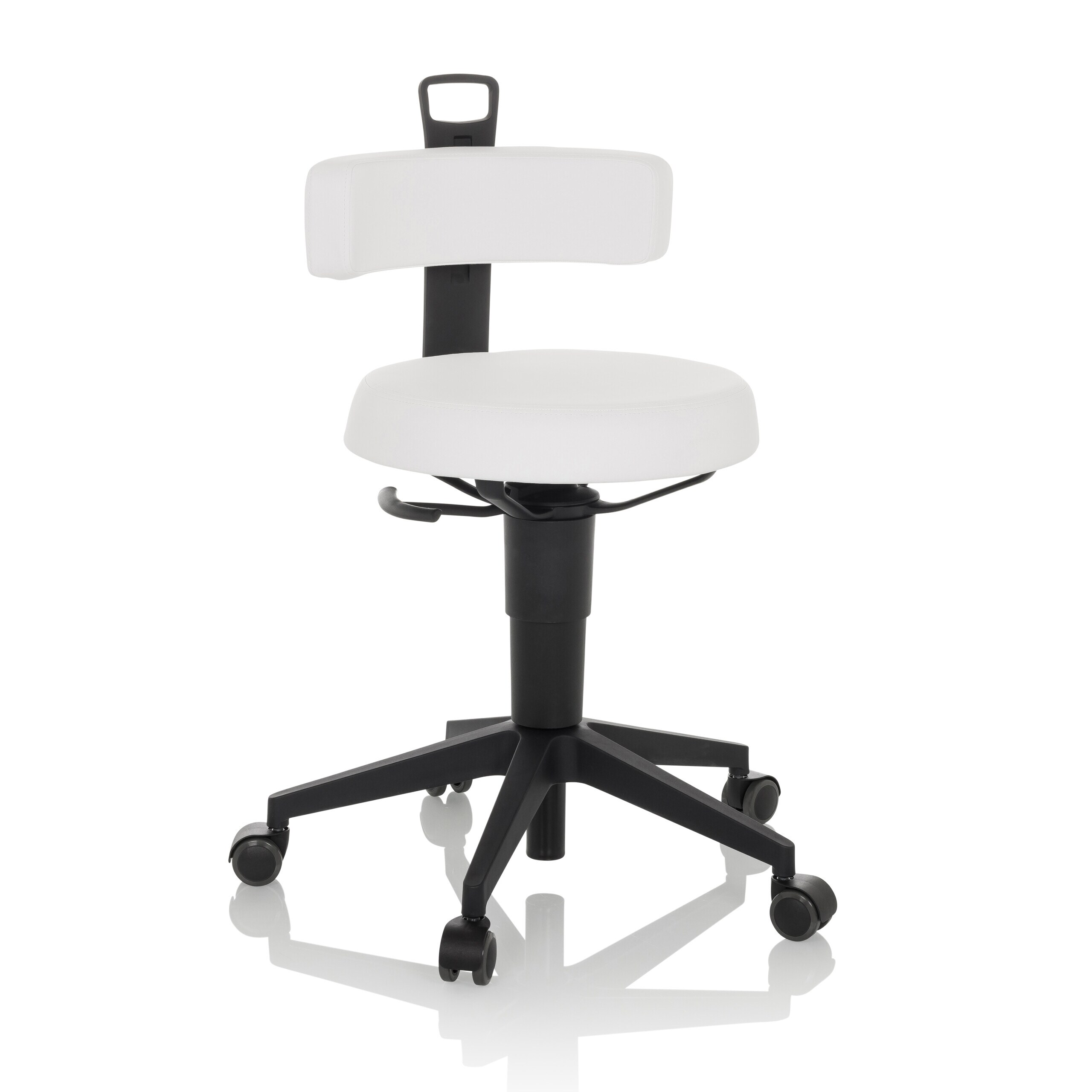 hjh OFFICE Drehhocker TOP WORK FLEX PU Kunstleder ohne Armlehnen - Bild 1