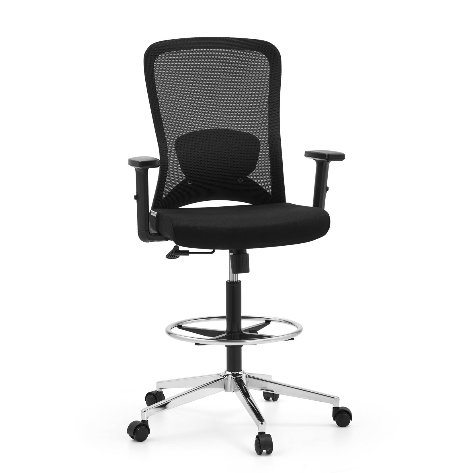 hjh OFFICE Arbeitsstuhl Top Work 44 Stoff / Netzstoff mit Armlehnen (höhenverstellbar)