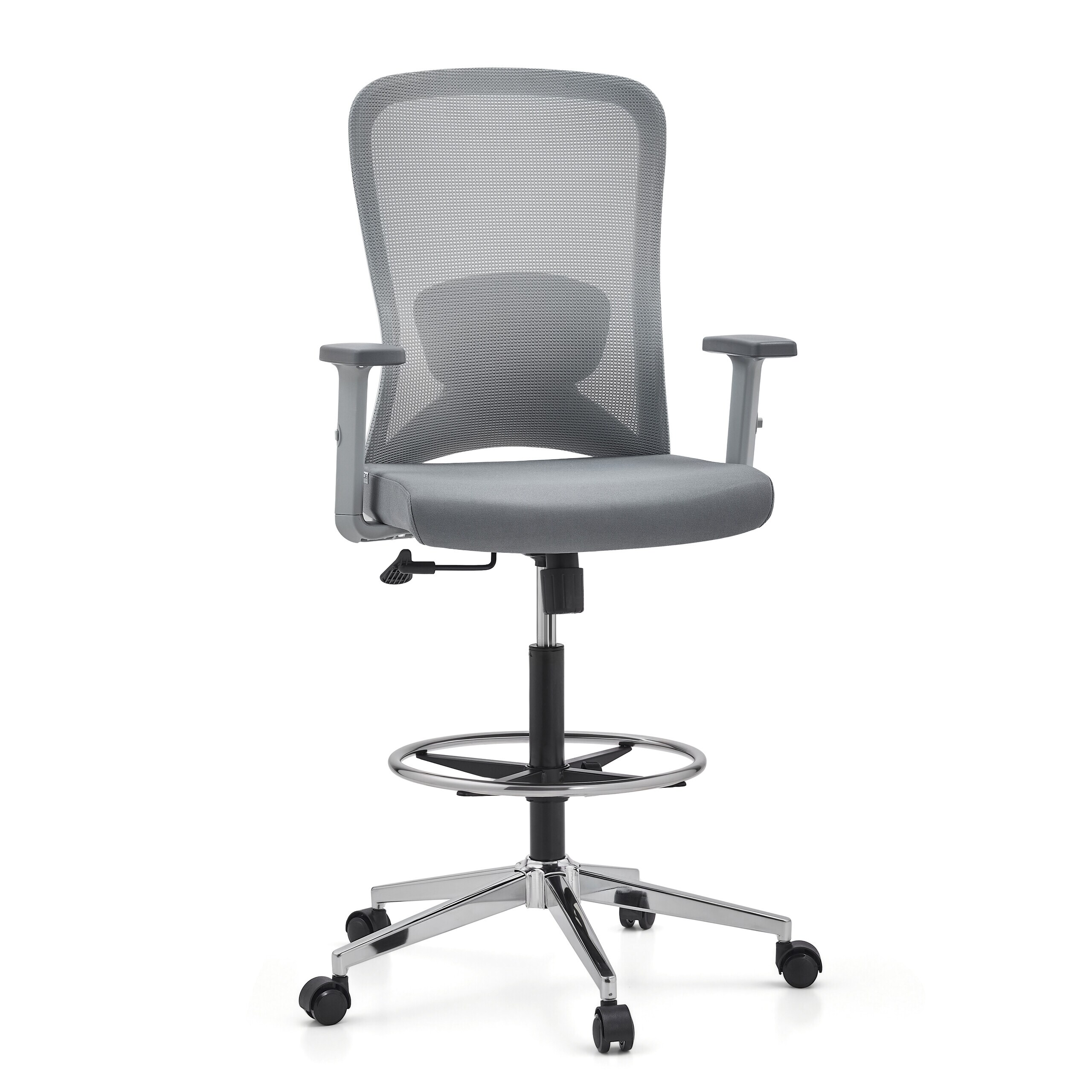 hjh OFFICE Counterstuhl Top Work 44 W Stoff / Netzstoff mit Armlehnen (h&ouml;henverstellbar) - Bild 1