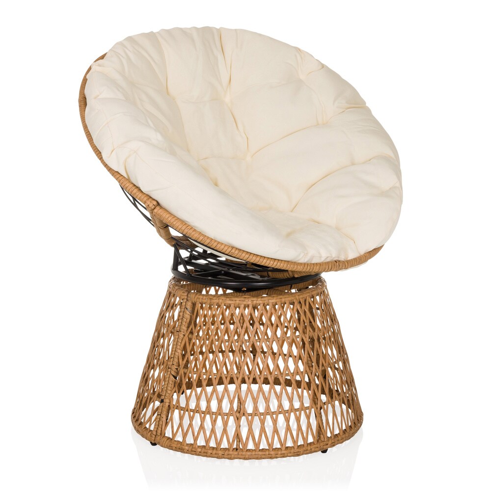 hjh LIVING Outdoor Stuhl WEAVORA Stoff, PE-Rattan, Eisen - Bild 1