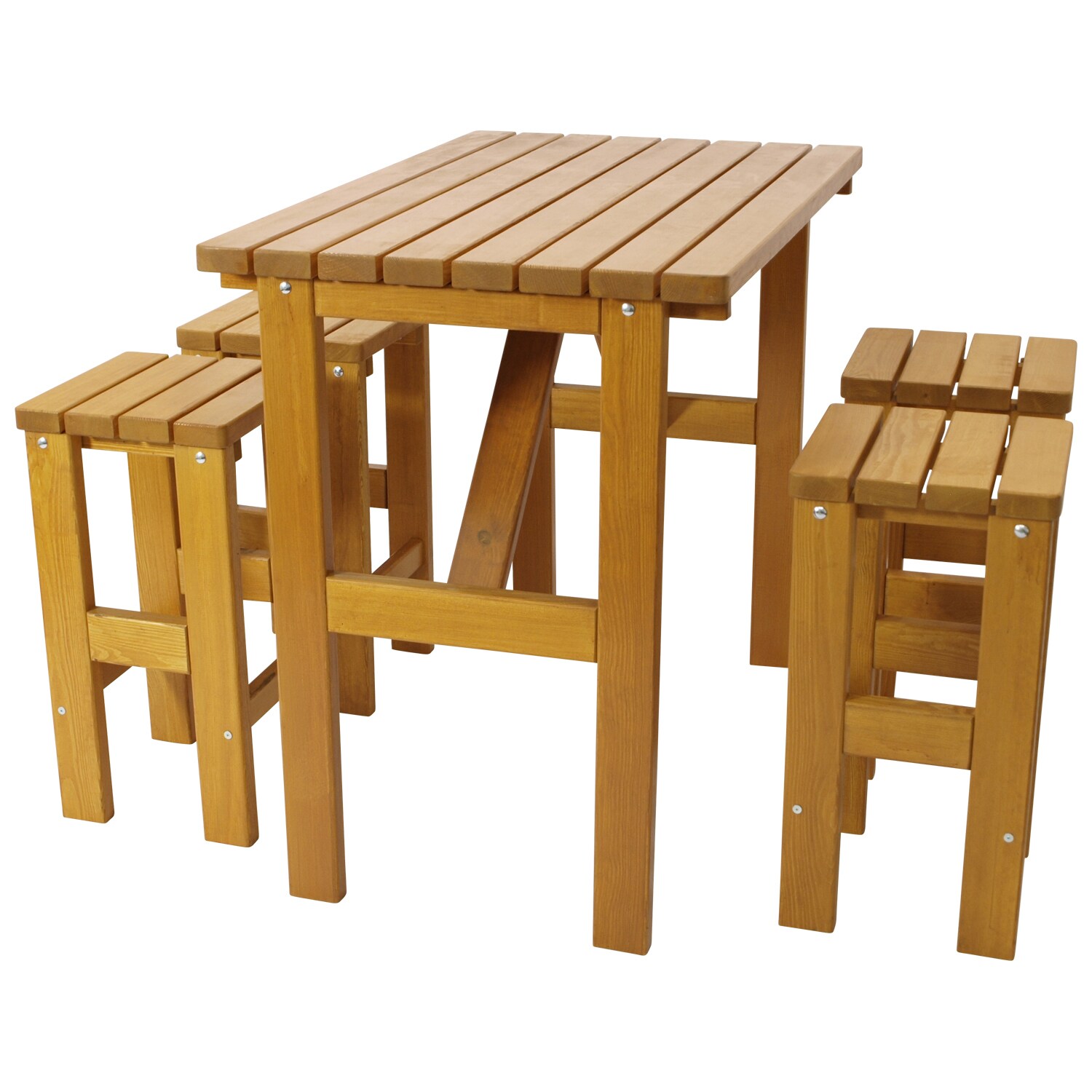 DEGAMO Barset VILLACH 5-teilig, Kiefer lackiert, 40mm stark | 04050747016990